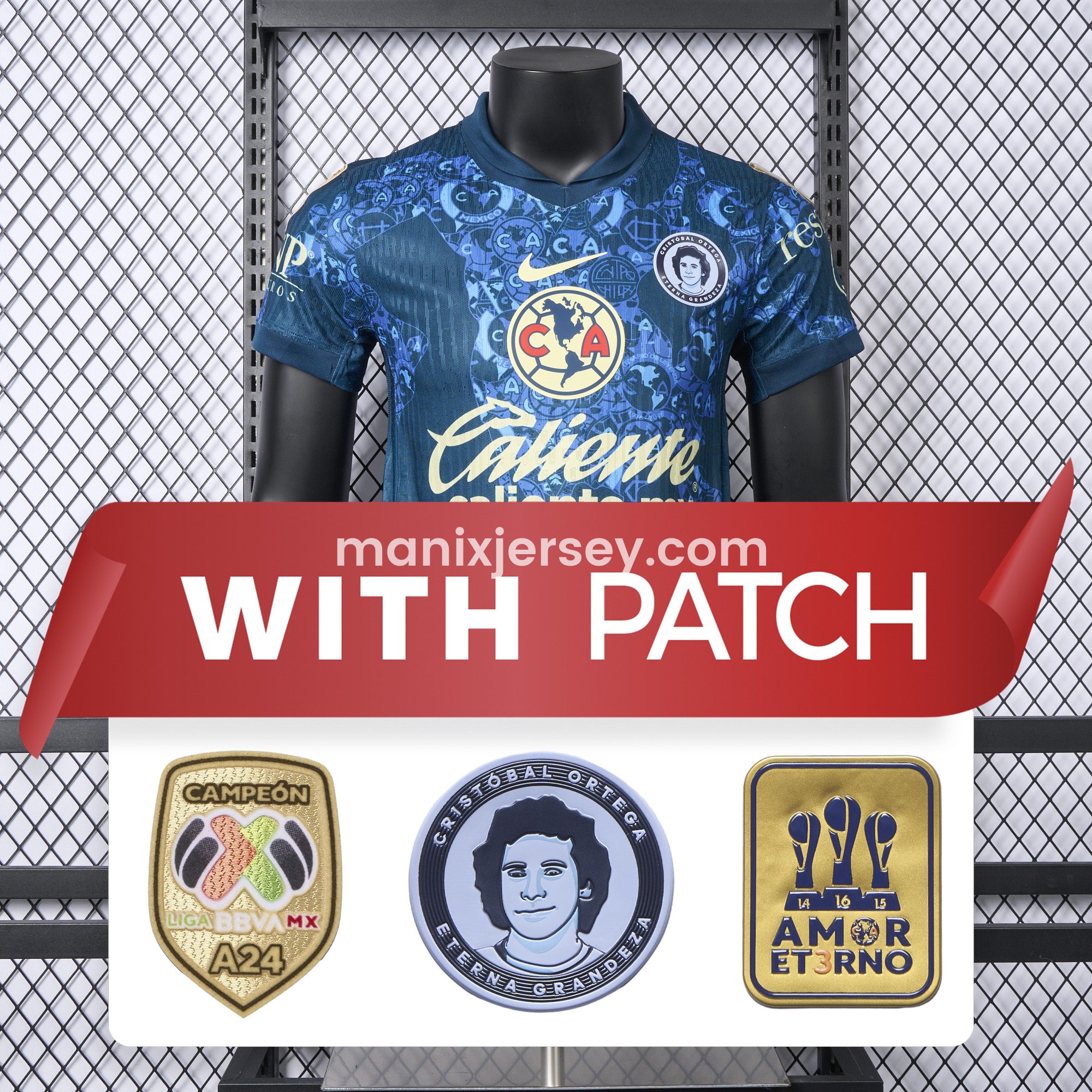 【New Patches】Club América 24-25 Away Jersey - Player Version - ManixJersey