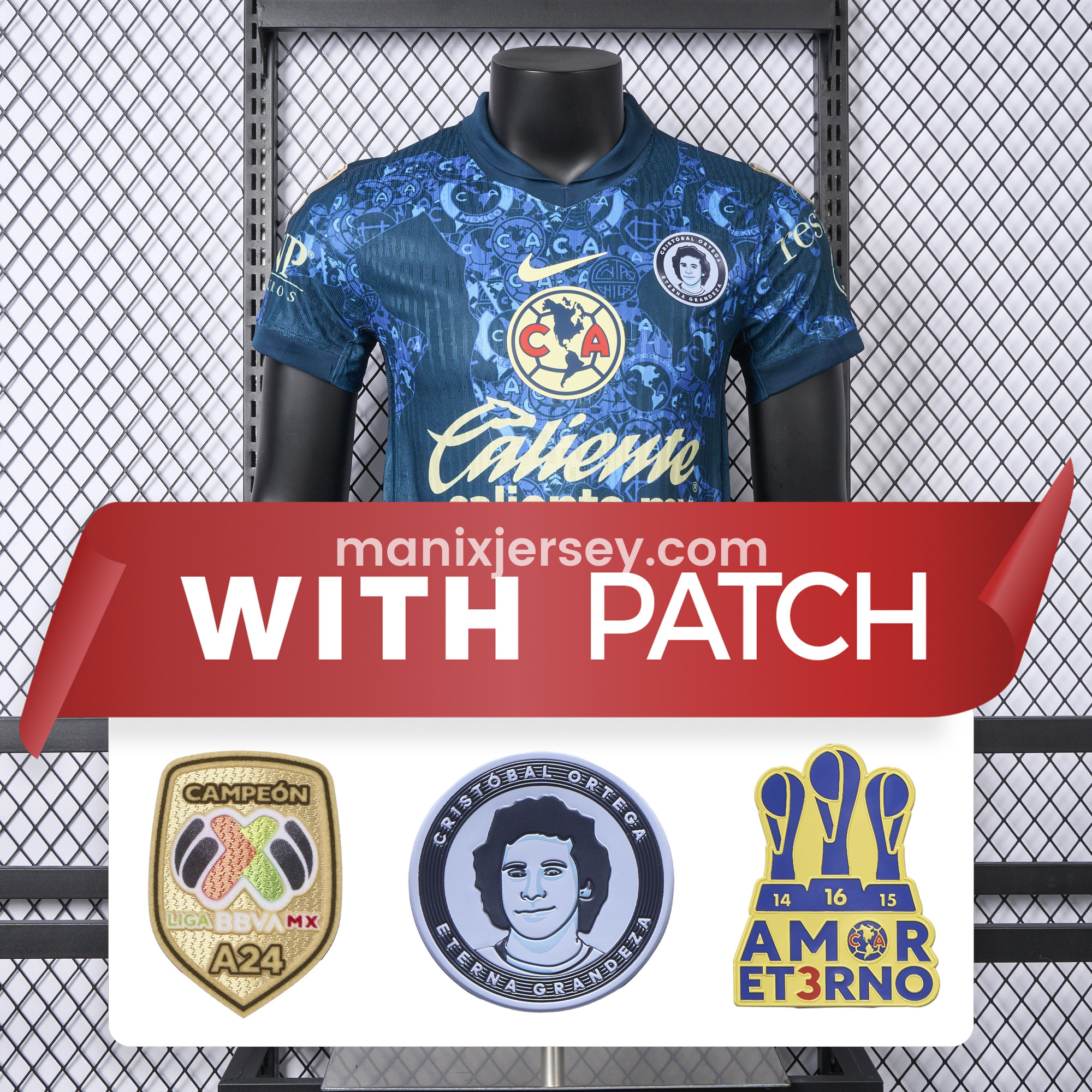 【New Patches】Club América 24-25 Away Jersey - Player Version - ManixJersey