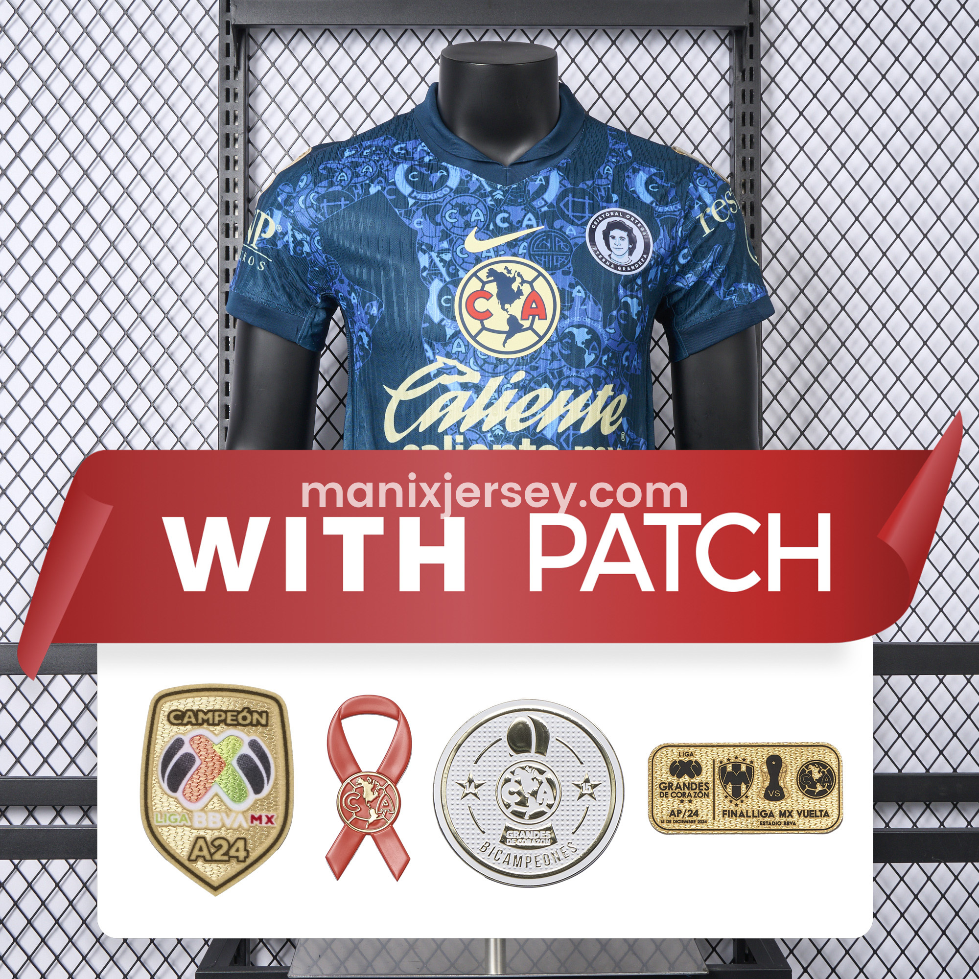 【New Patches】Club América 24-25 Away Jersey - Player Version - ManixJersey