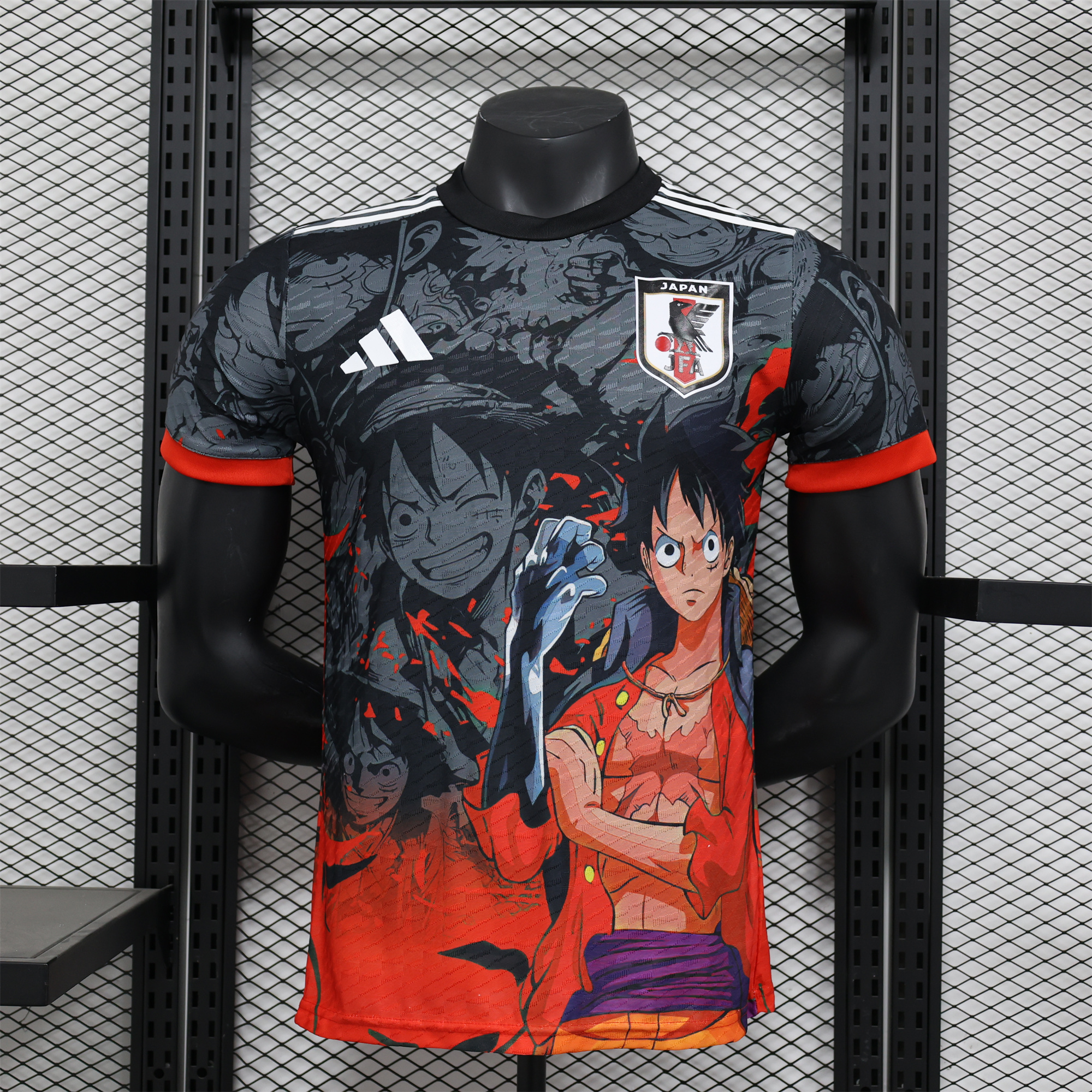 Japan 2024 ONE PIECE Luffy Special Edition Black Jersey - Player Version - ManixJersey