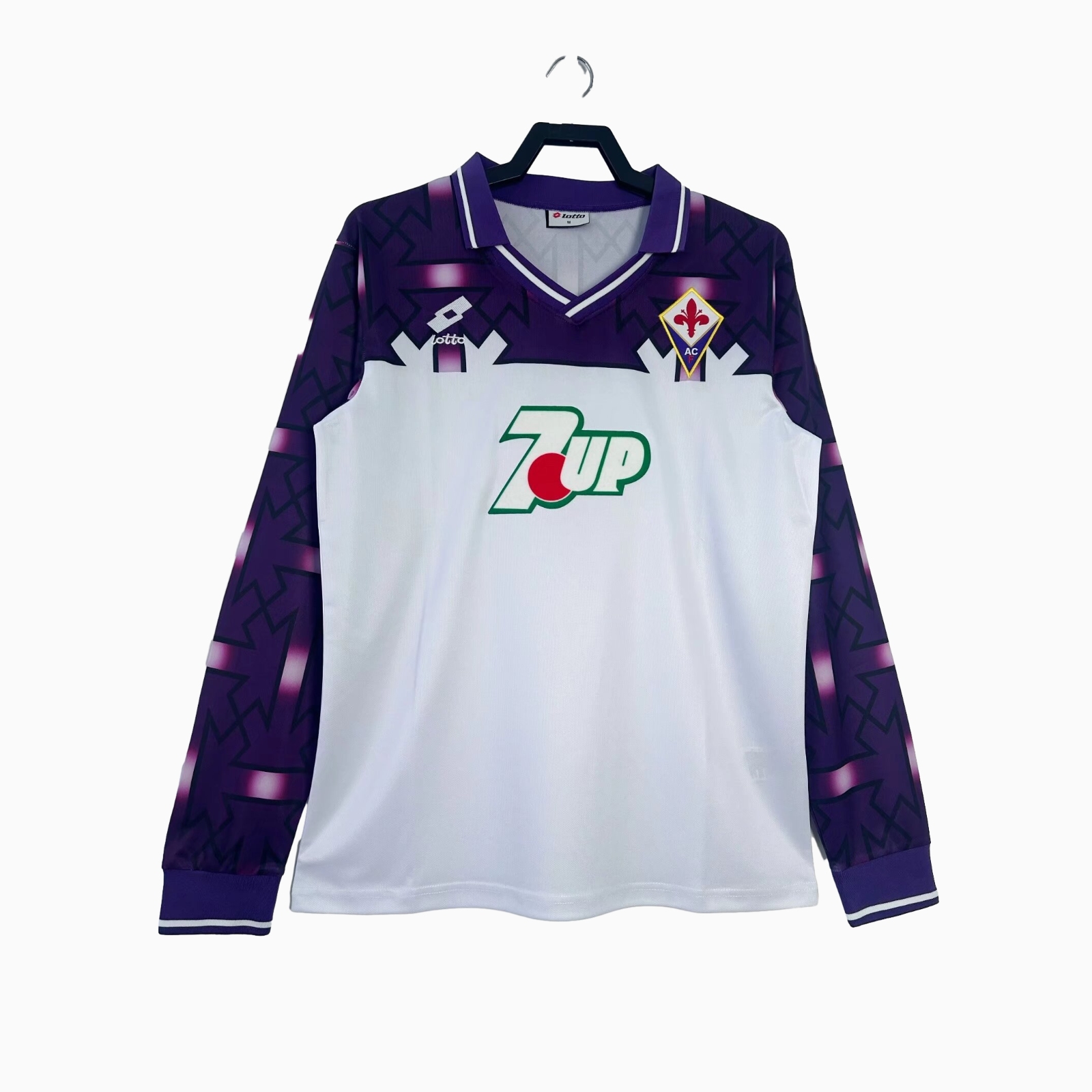 Retro Fiorentina 1992-93 Away Long Sleeve Jersey - ManixJersey