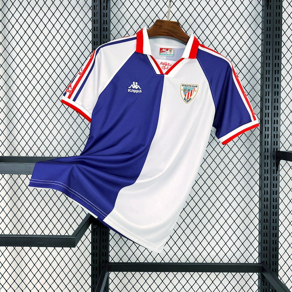 Retro Athletic Bilbao 1997-98 Away Unsponsored Jersey - ManixJersey