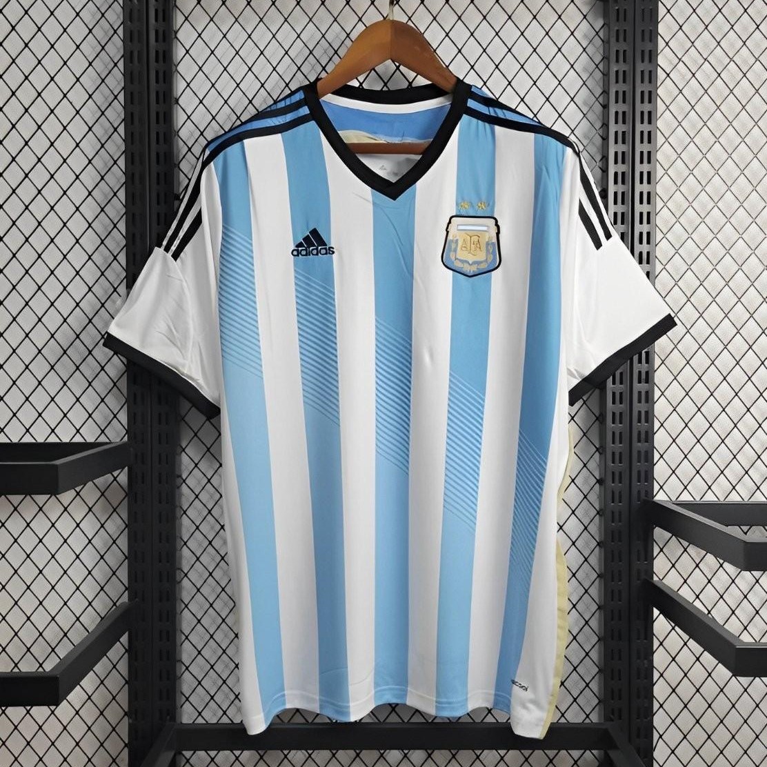 Retro Argentina 2014 Home Stadium Jersey - ManixJersey