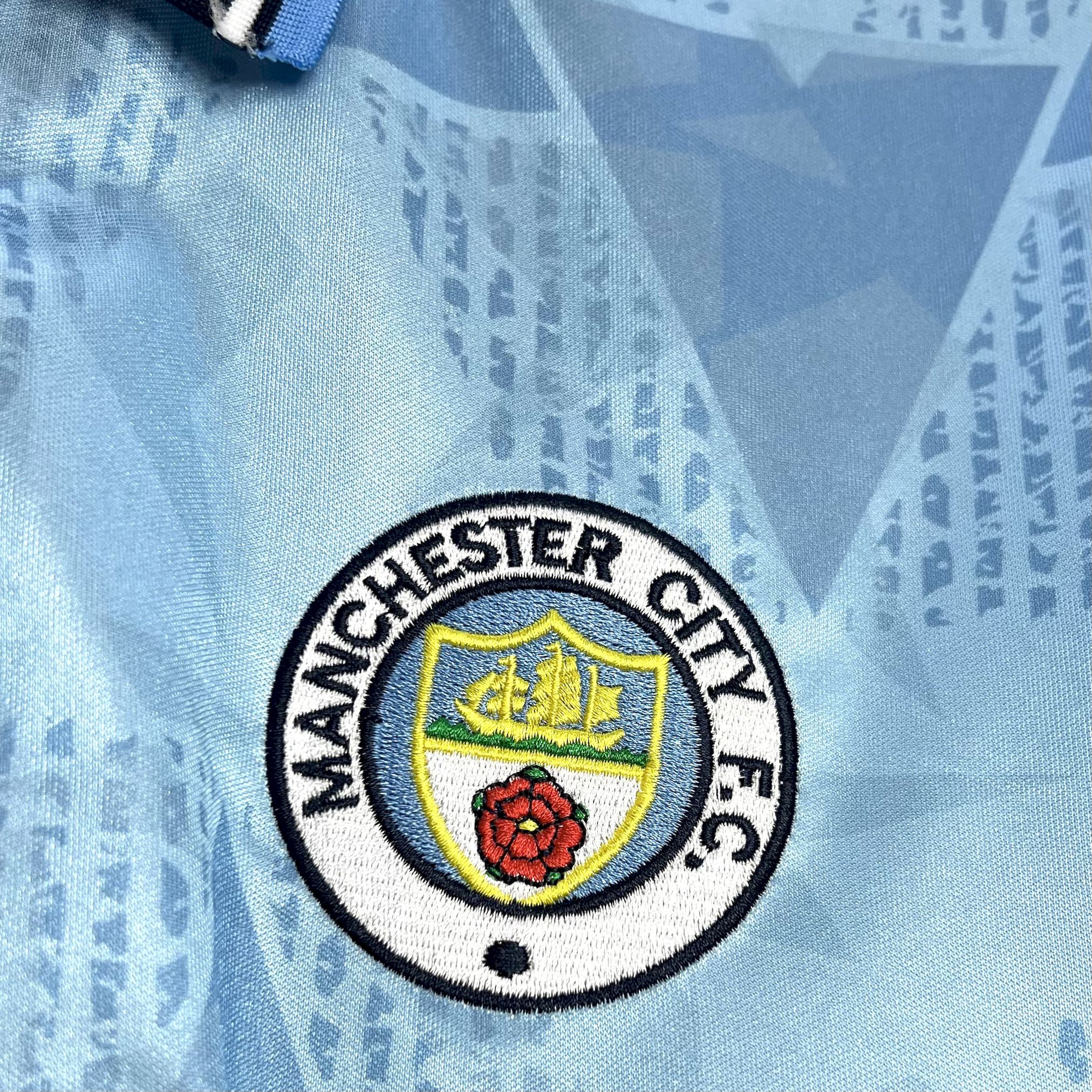 Retro Manchester City 1989-91 Home Jersey - ManixJersey
