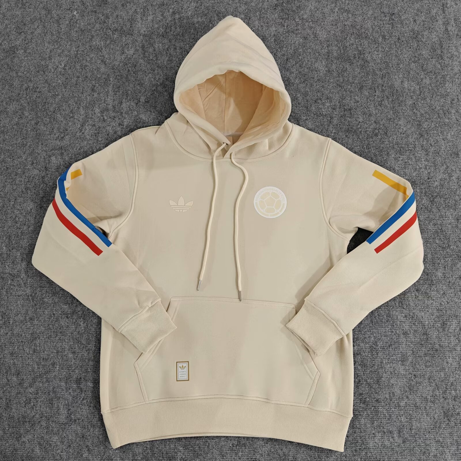 Colombia 2024 100th Anniversary Hooded - Beige - ManixJersey
