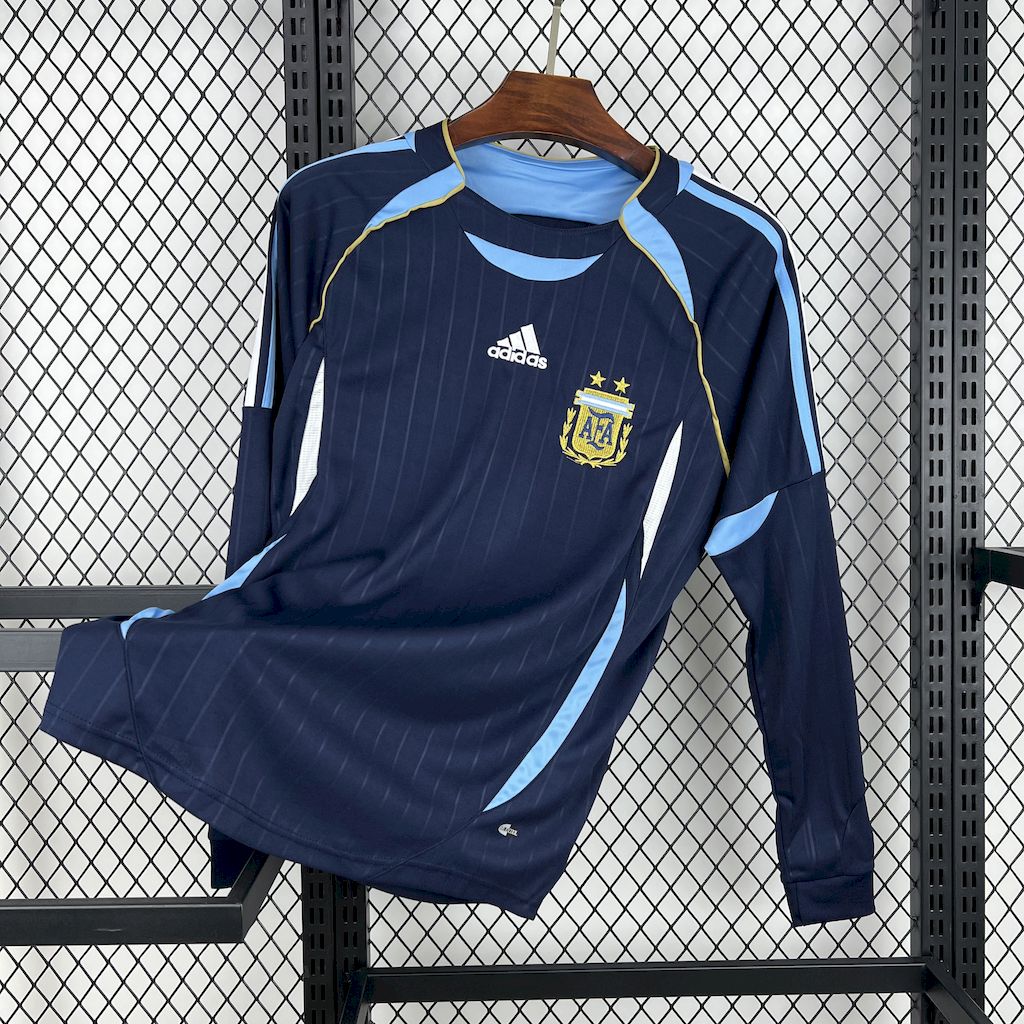 Retro Argentina 2006 Away Long Sleeves Jersey - ManixJersey