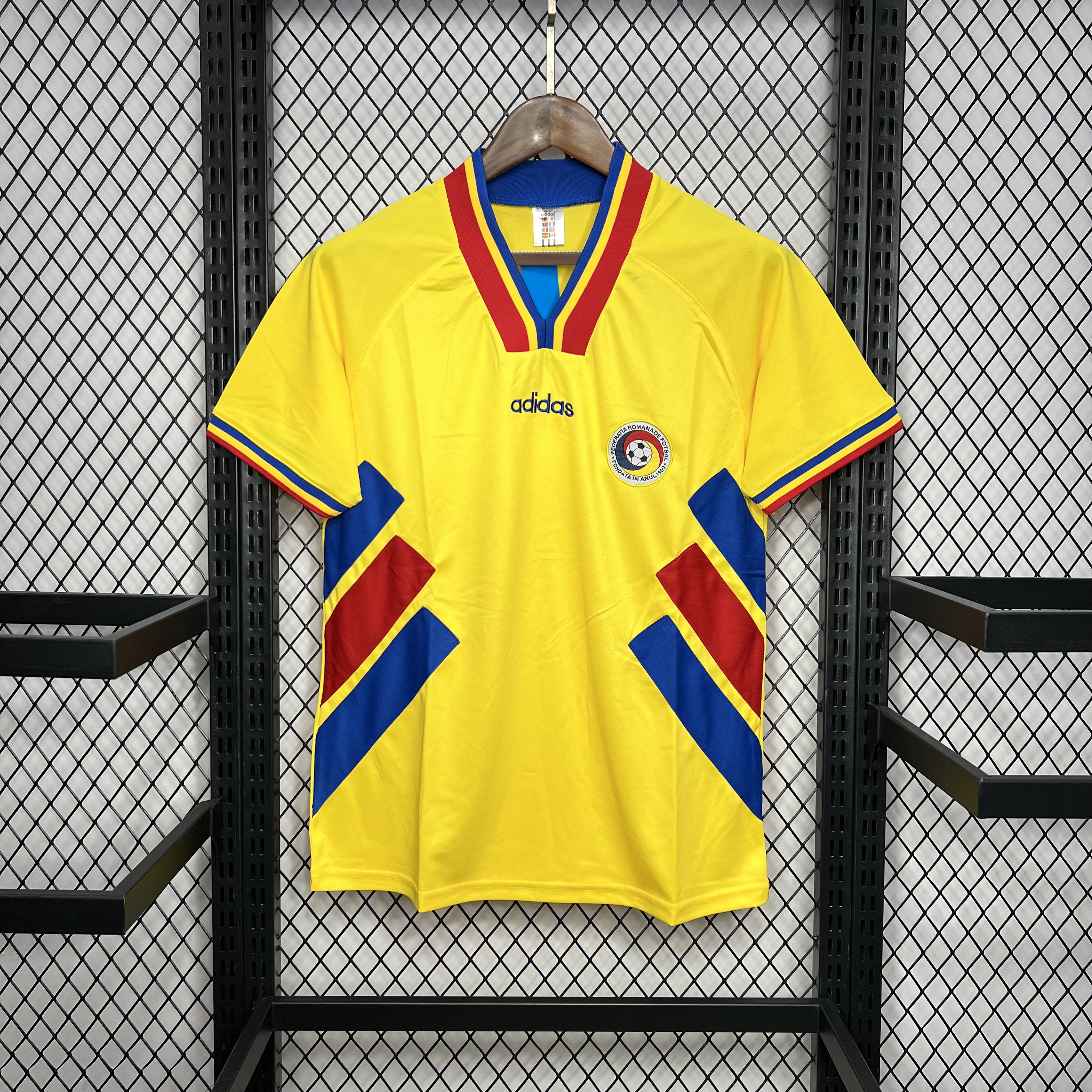 Retro Romania 1994 Home Stadium Jersey - ManixJersey