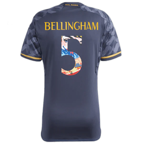 Real Madrid 23-24 Away Blue Jersey - Player Version ( with POP ART Number) - ManixJersey