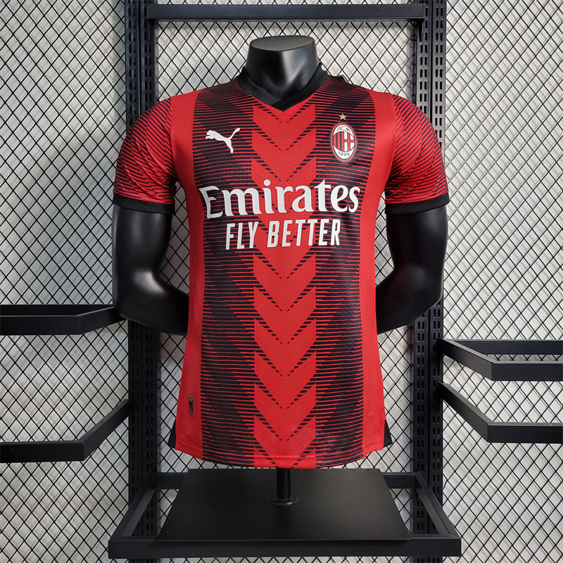 AC Milan 23-24 Home Stadium Jersey - Player Version - ManixJersey