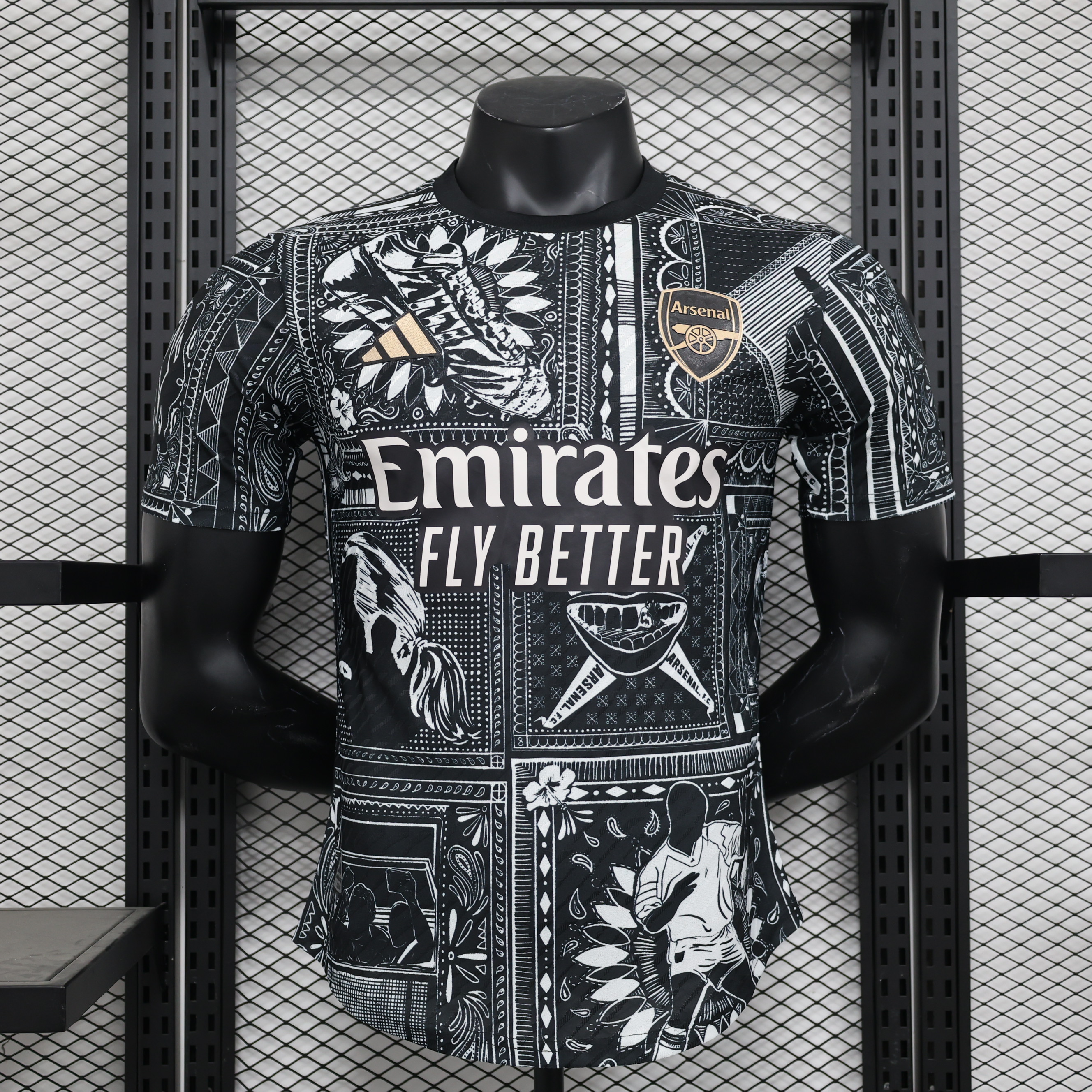 Arsenal x I-a-n.W-r-i-g-h-t 23-24 Pre-match Jersey - Player Version - ManixJersey