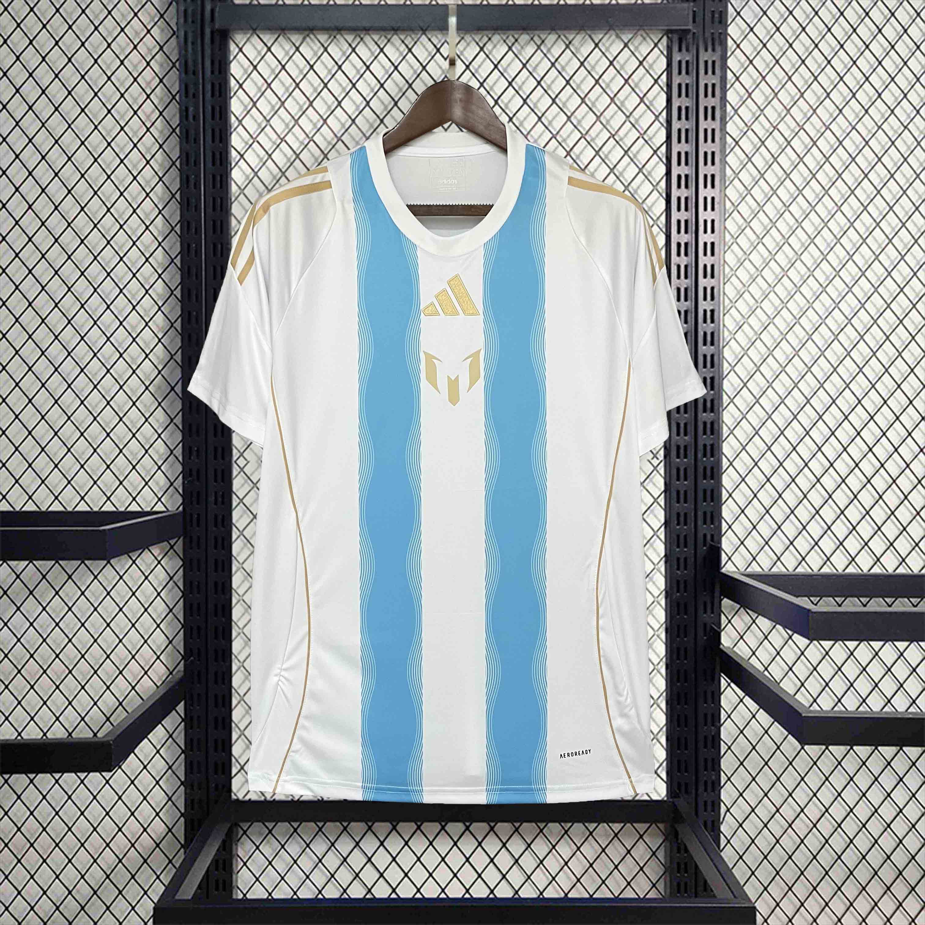 Argentina M-E-.S-S-I 2024 White Training Jersey - Fans Version - ManixJersey