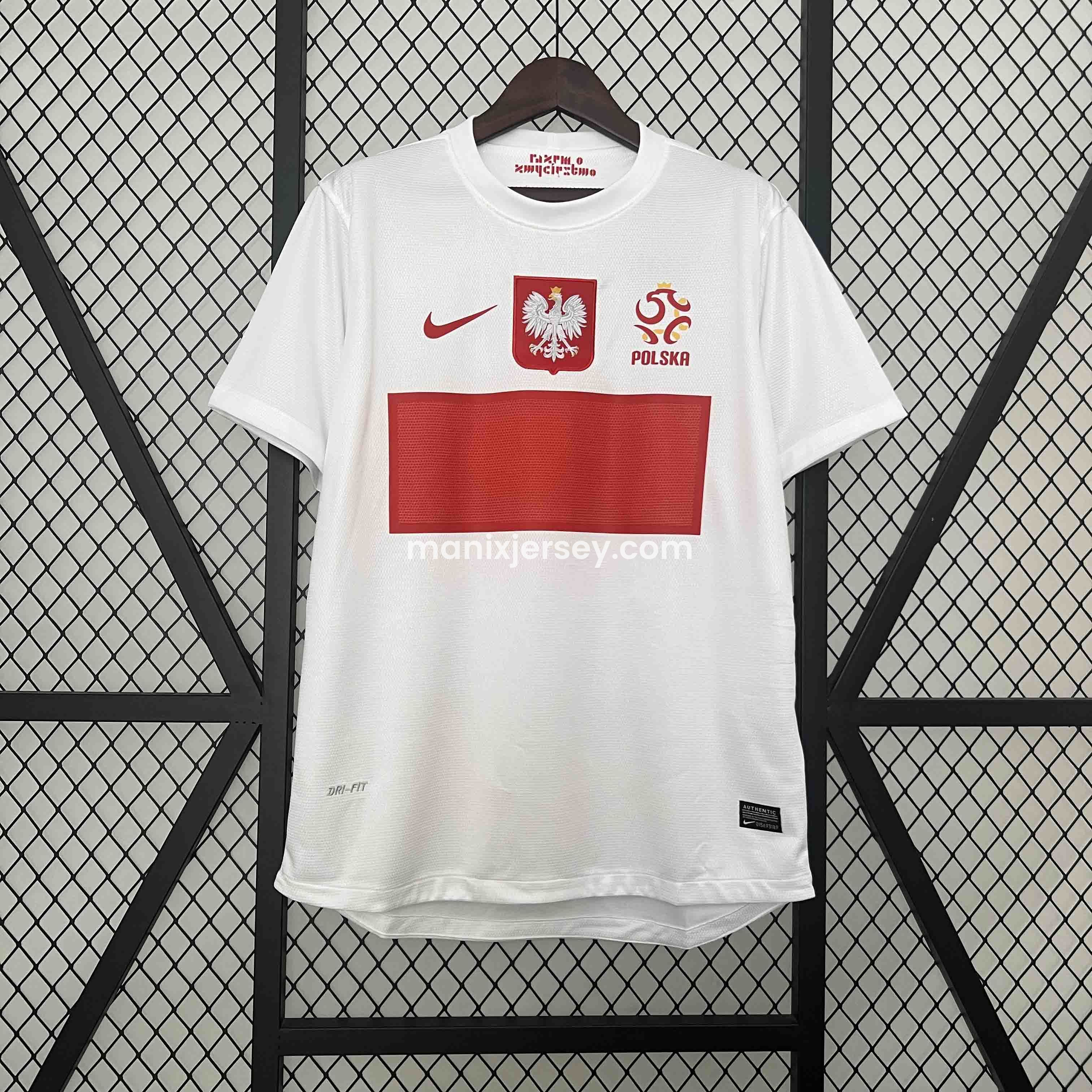 Retro Poland 2012 Home Jersey - ManixJersey