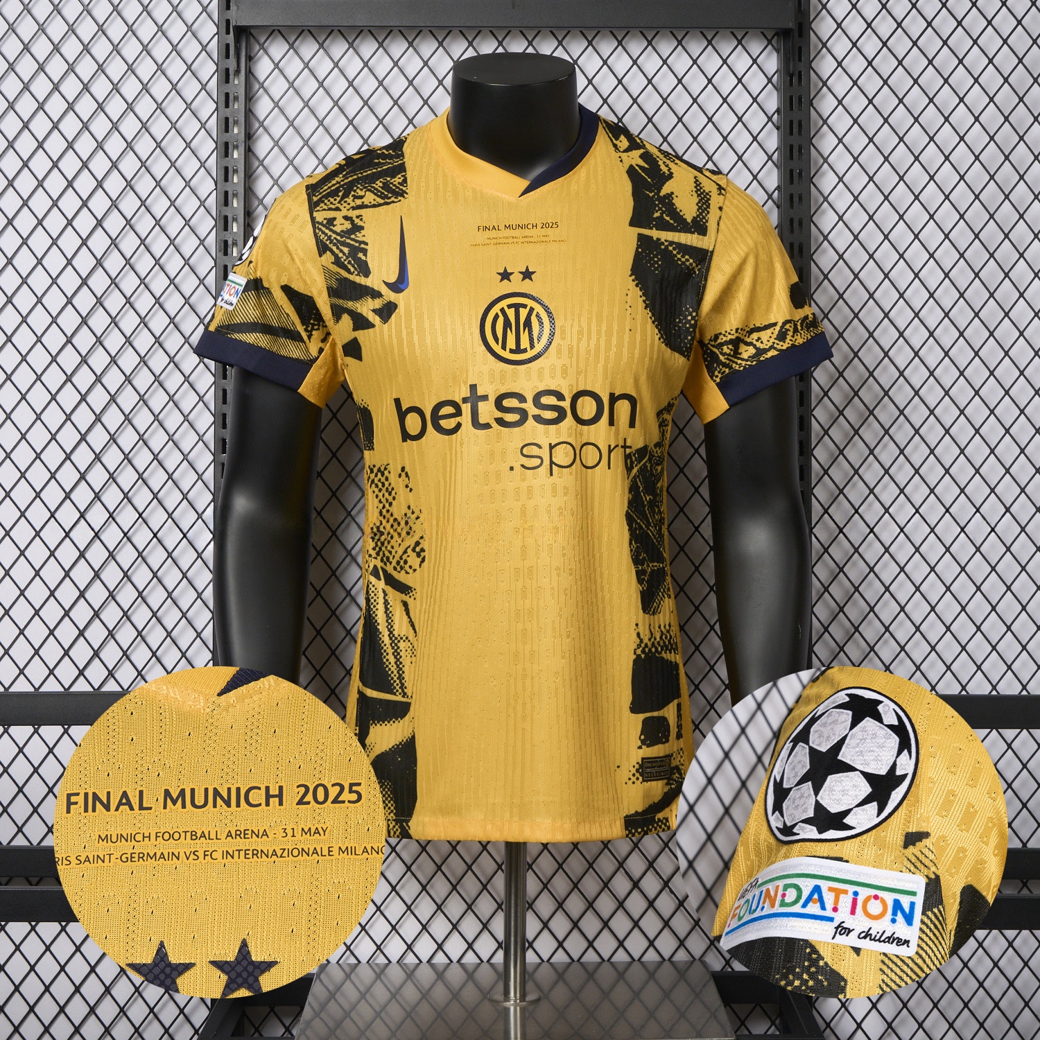 Inter Milan 24-25 Third Champions League Final Jersey - Player Version - ManixJersey