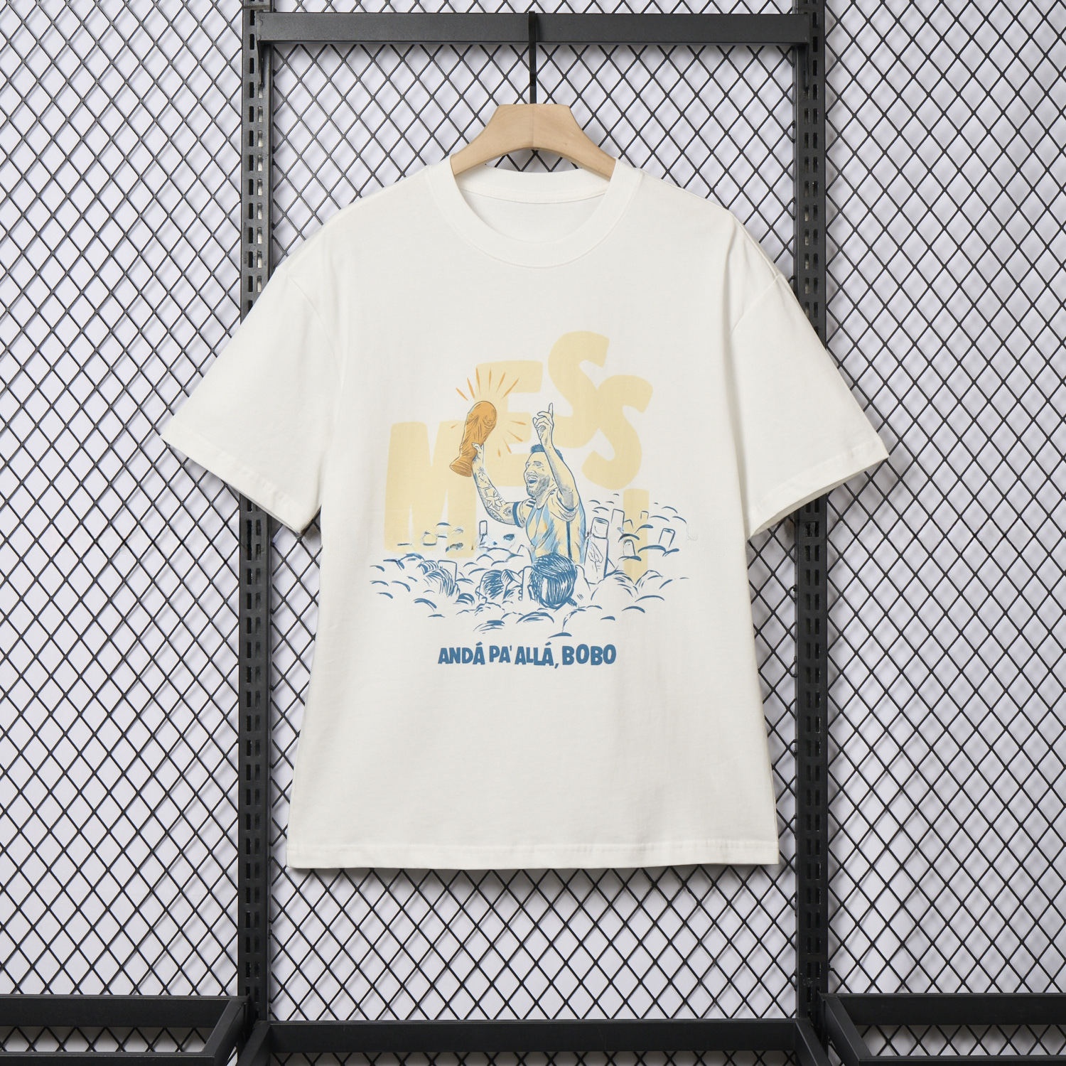 Argentina Messi World Cup Anda Pa Alla Bobo Unisex Pure Cotton T-shirt - ManixJersey