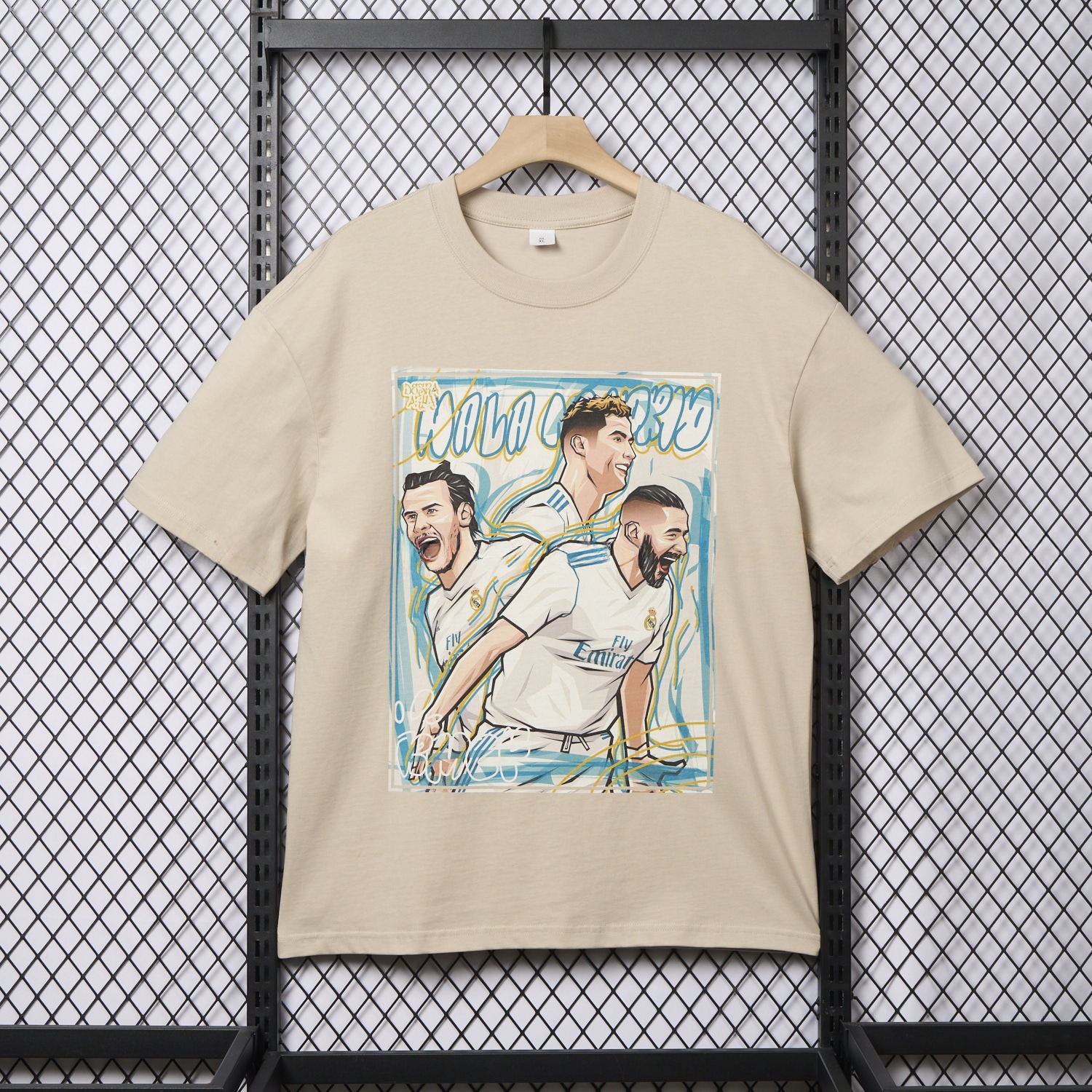 Real Madrid BBC Benzema Bale Cristiano Ronaldo Unisex Pure Cotton T-shirt - ManixJersey
