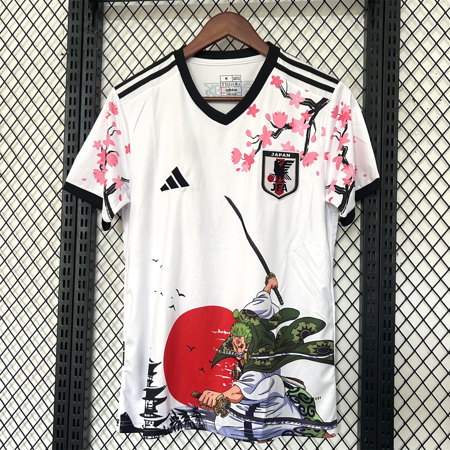 Japan 25-26 Roronoa Zoro White Special Jersey - Fans Version - ManixJersey