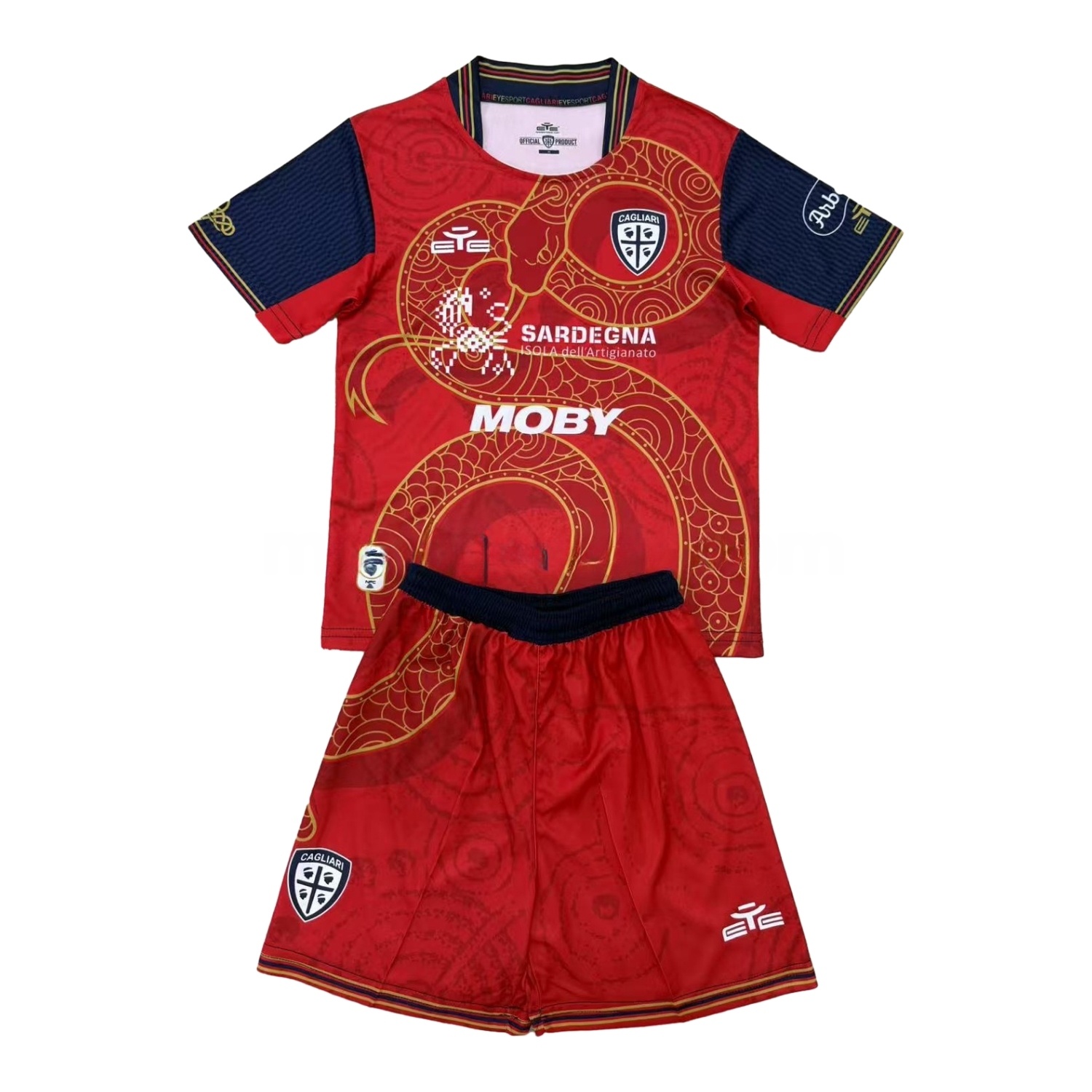 Cagliari Calcio 24-25 Year of the Snake Special Men's Adult Jersey Set - Fans Version - ManixJersey