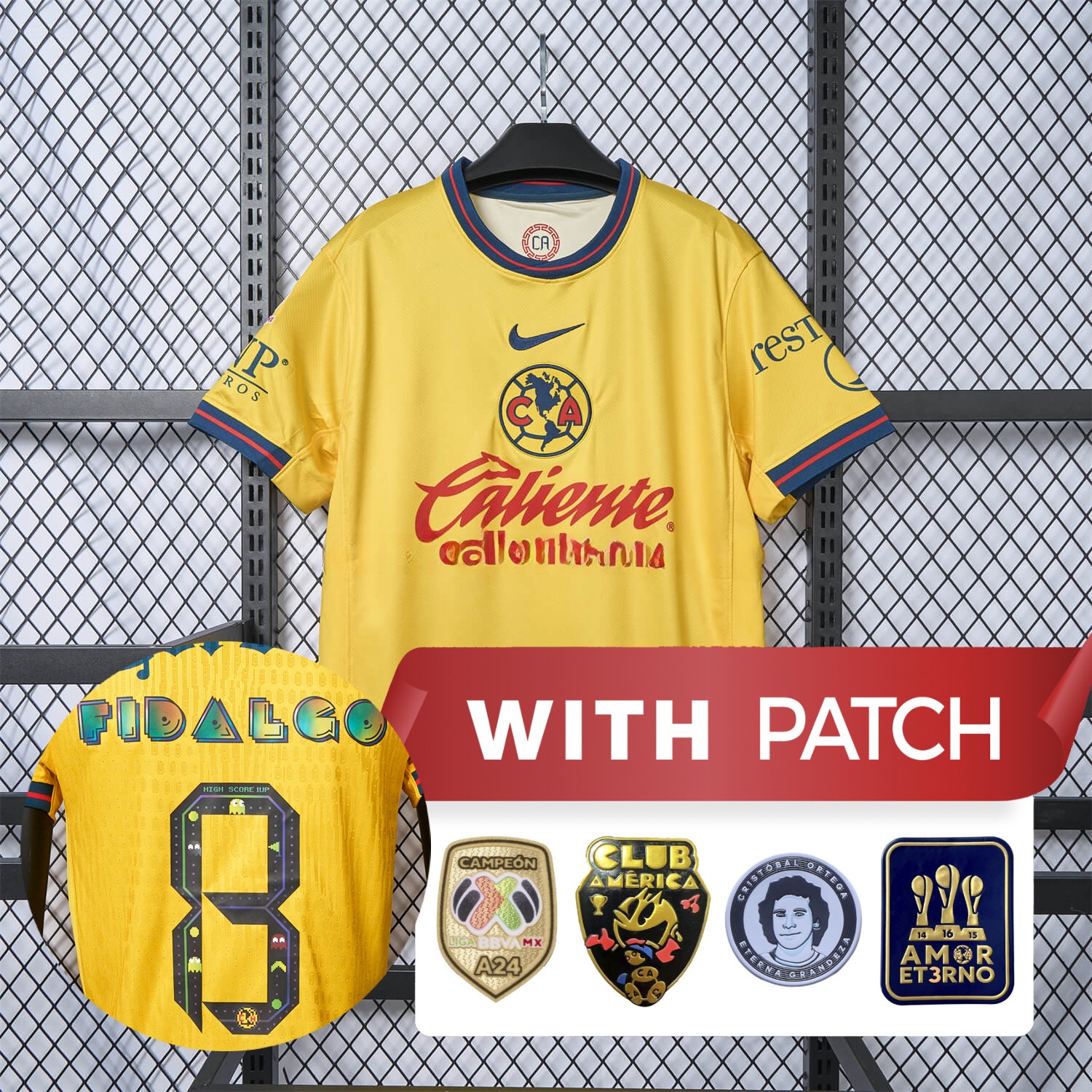 【Pac-Man Version】Club América 24-25 Home Jersey - Fans Version - ManixJersey
