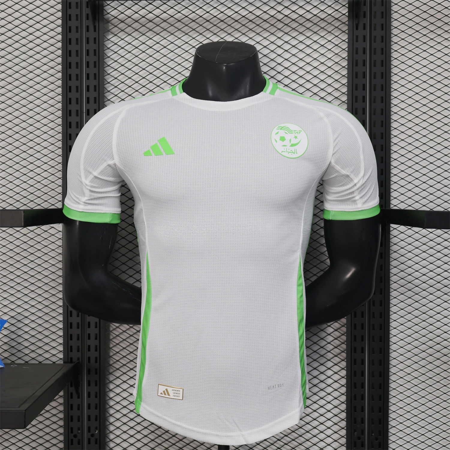 Algeria 25-26 Whie Jersey with Green - Player Version - ManixJersey