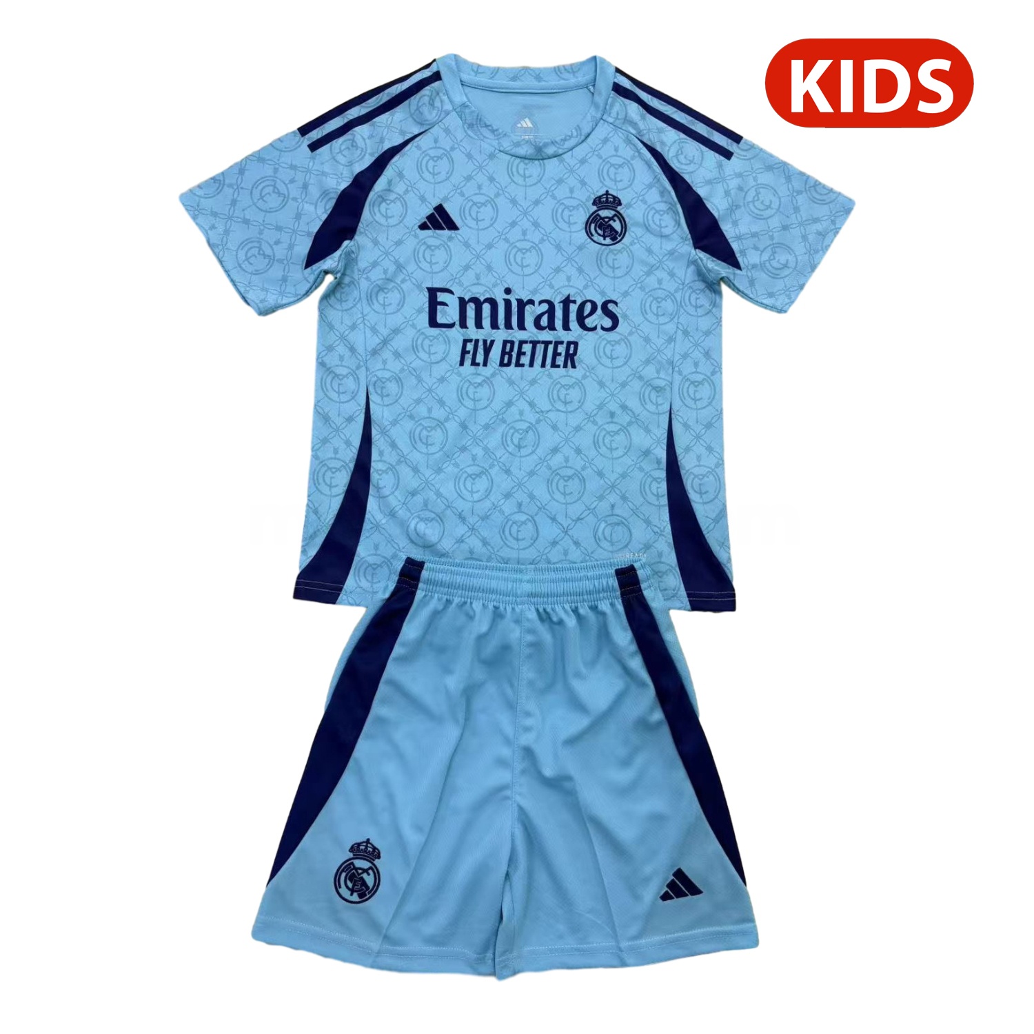 Real Madrid 25-26 Blue Concept Kids Kit - ManixJersey