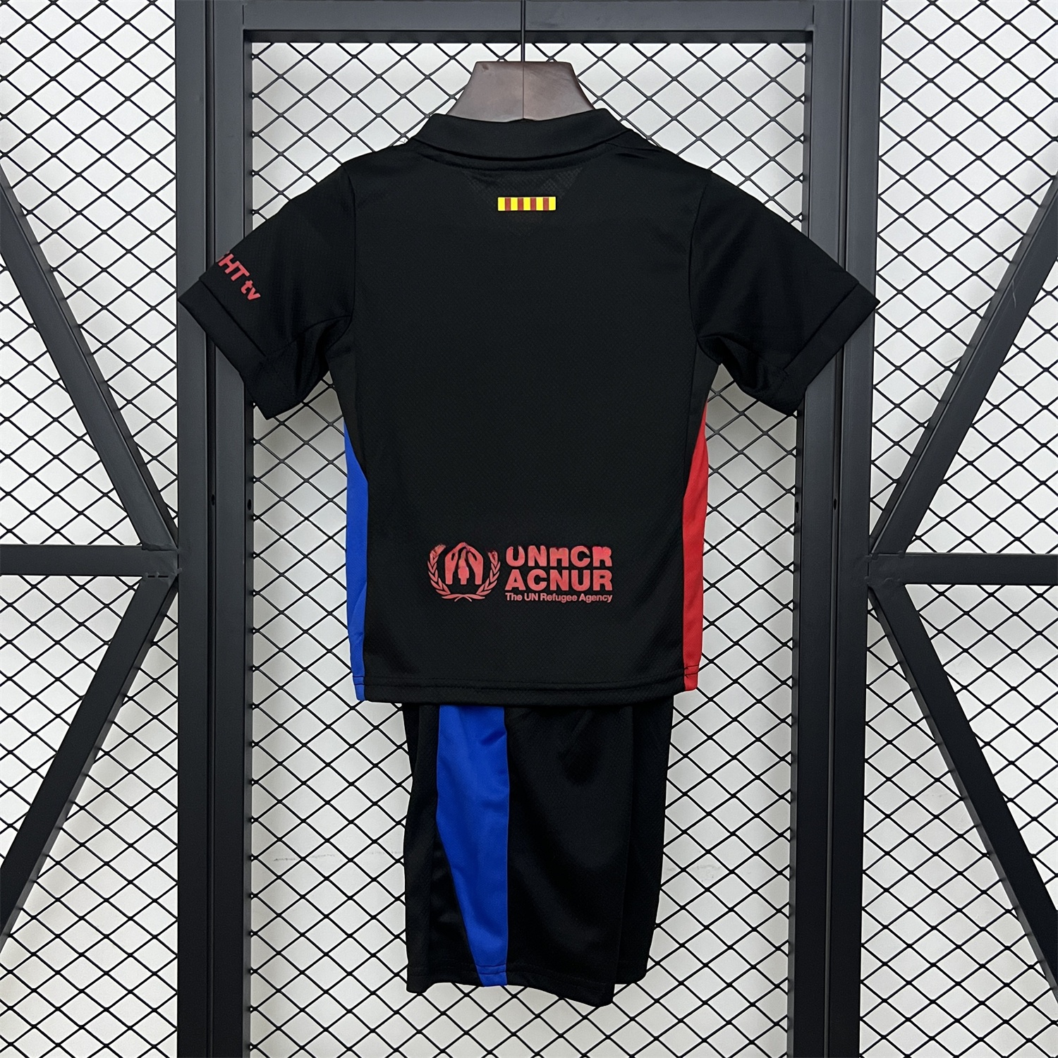 B.A.R.S.A x Travis Scott 24-25 Away Kids Kit with Red Logo - ManixJersey