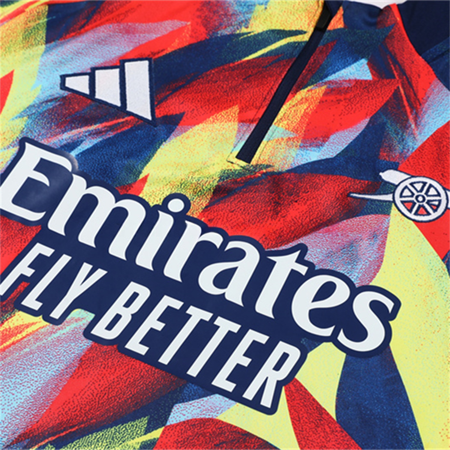 Arsenal 25-26 Kid Long Sleeves Training Set - Colorful Camouflage Top & Royal Blue Pants - ManixJersey