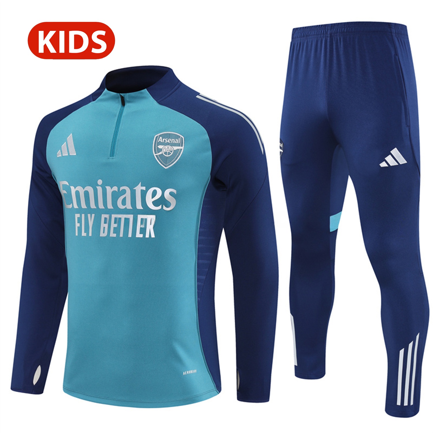 Arsenal 25-26 Kid Long Sleeves Training Set - Green Top & Green Pants - ManixJersey