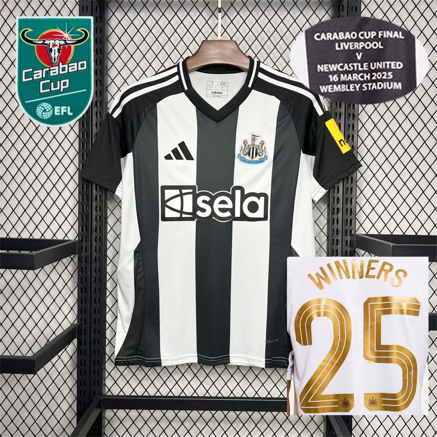 Newcastle United 2025 CARABAO CUP FINAL Home Jersey - Fans Version - ManixJersey