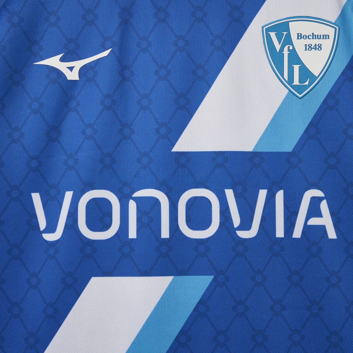 Bochum 24-25 White Slanted Stripe Special Jersey with Sponsors - Fans Version - ManixJersey