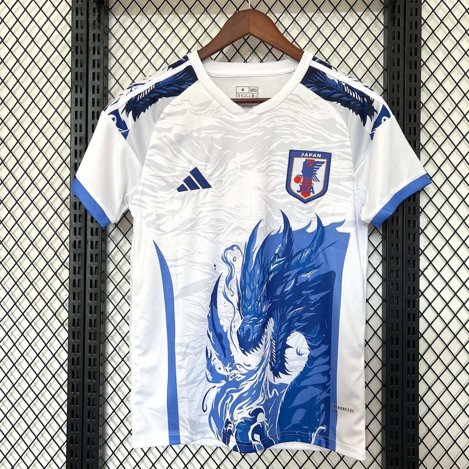 Japan 25-26 Blue Dragon White Jersey - Fans Version - ManixJersey