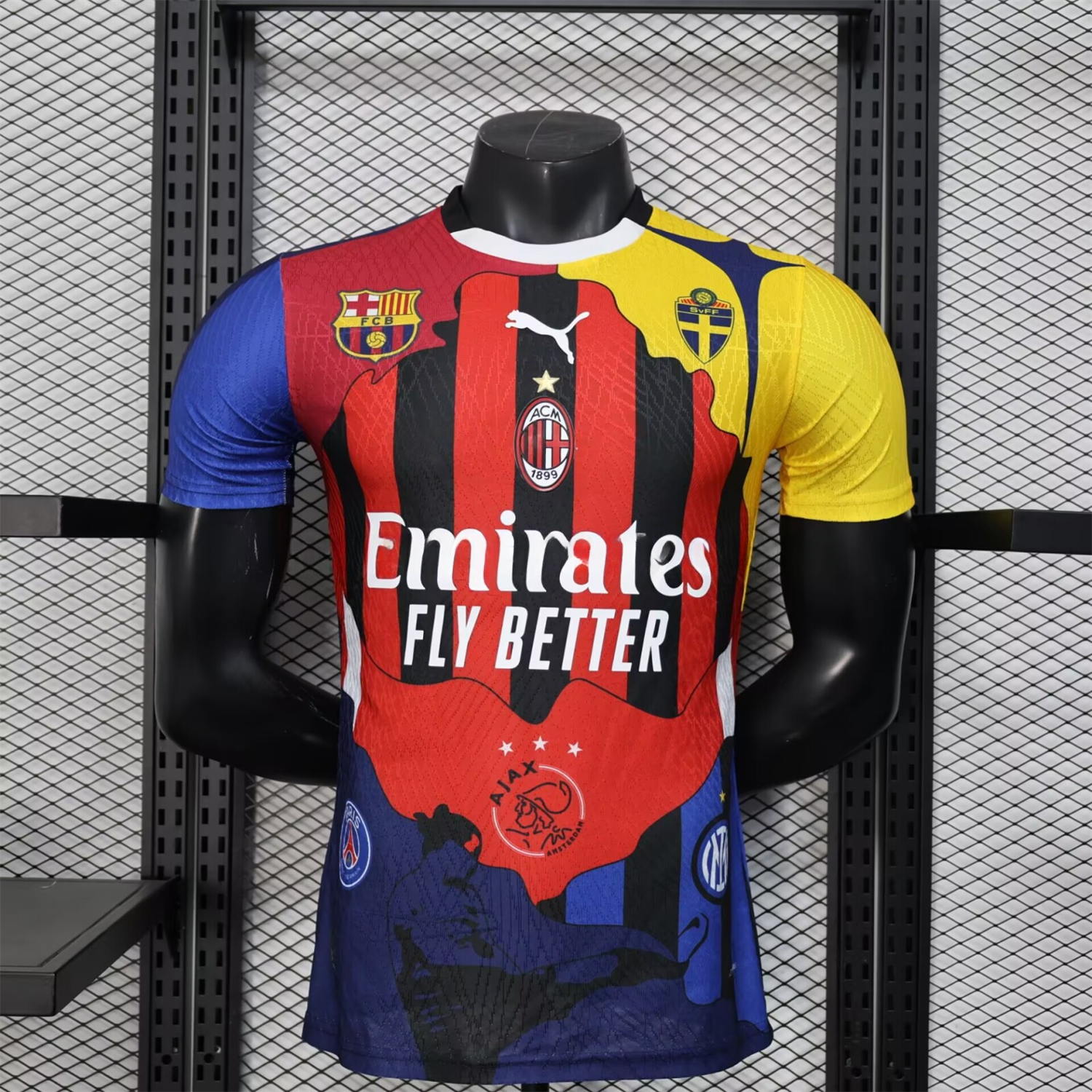 Zlatan Ibrahimović Career Commemorative Jersey - Player Version - AC Milan Inter Milan Barcelona Ajax Paris Saint-Germain PSG Sweden - ManixJersey