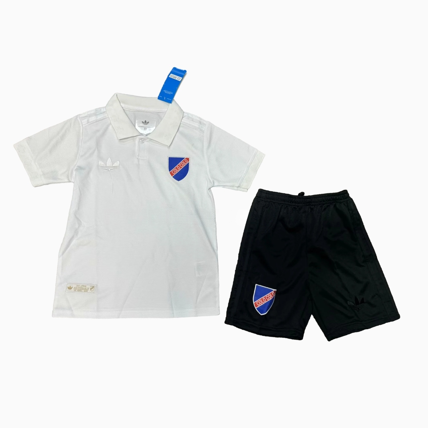 Colo Colo 2025 Centenary Special Edition Unsponsored Kids Kit - ManixJersey