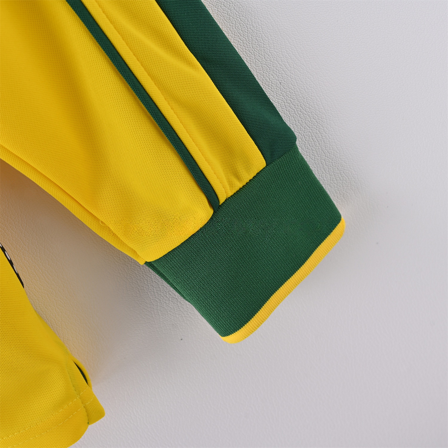 Retro Brazil 1998 Home Long Sleeves Jersey - ManixJersey