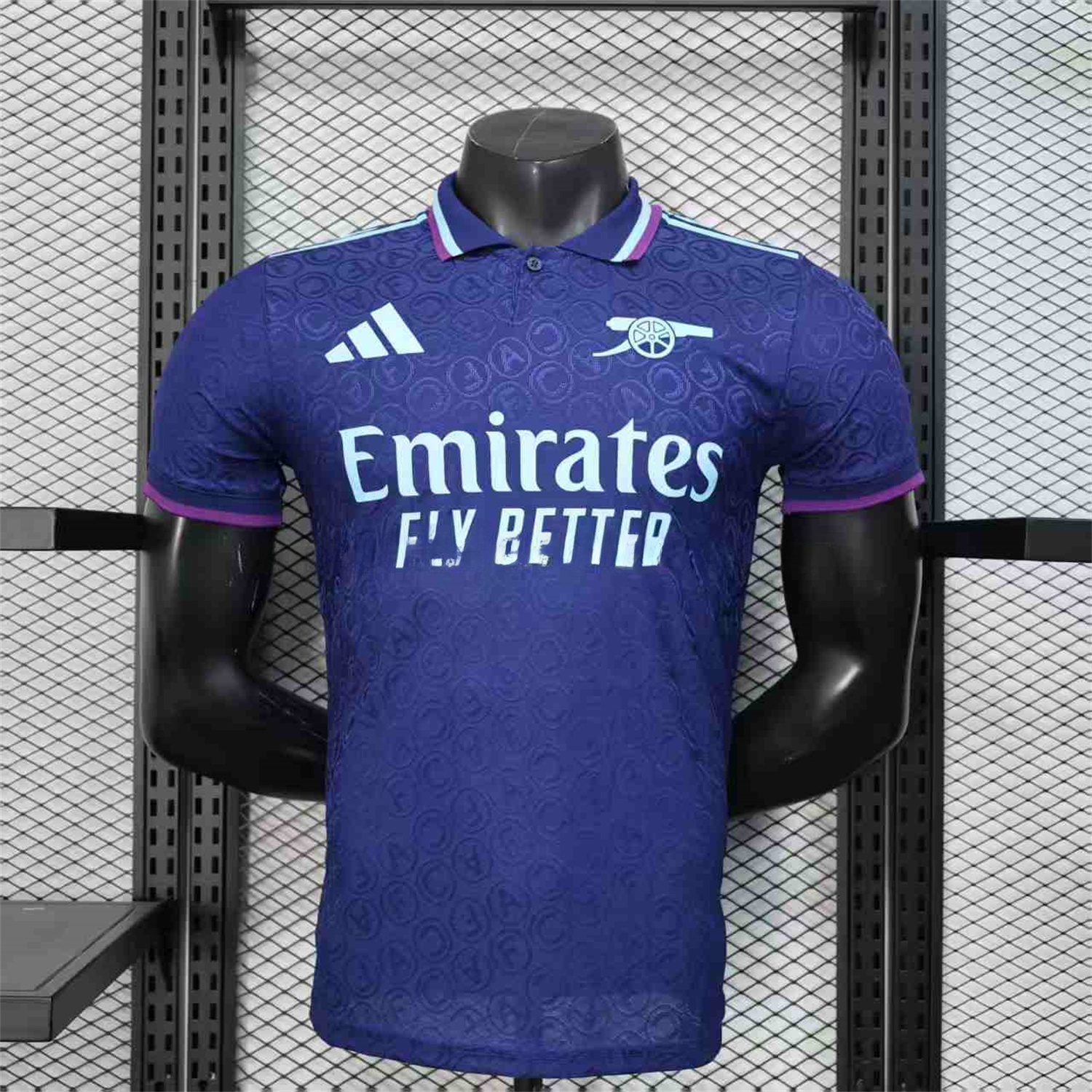 Arsenal 25-26 Deep Blue POLO Letter Pattern Special Jersey - Player Version - ManixJersey