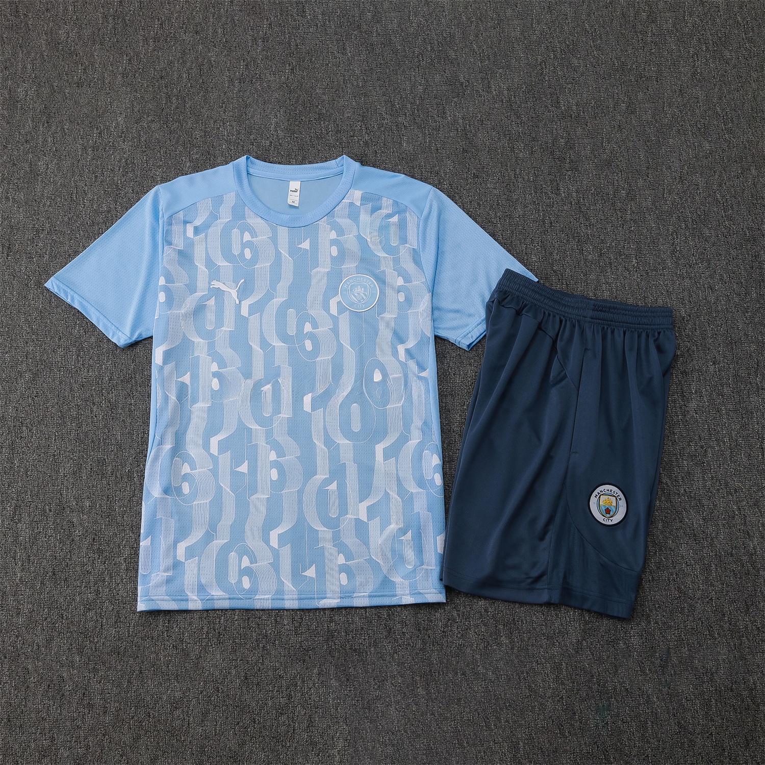 Manchester City 24-25 Short-Sleeve Training Set - Light Blue - ManixJersey