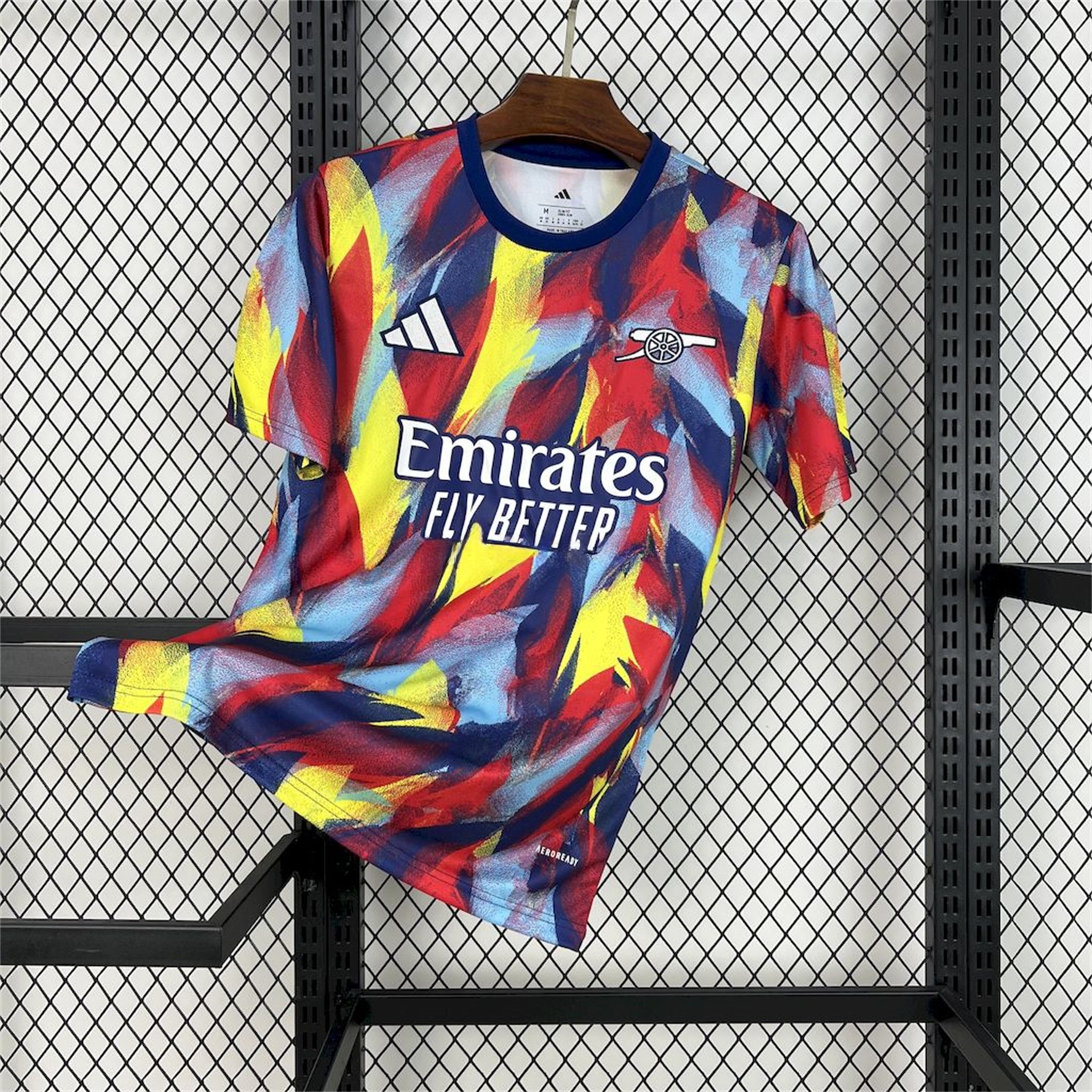 Arsenal 25-26 Colorful Flame Graffiti Pre-match Training Jersey - Fans Version - ManixJersey