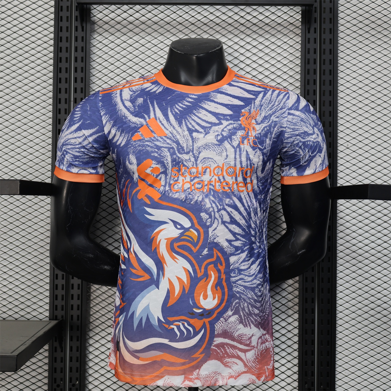 Liver.pool 25-26 Orange and Blue Liver.pool Bird Special Edition Jersey - Player Version - ManixJersey