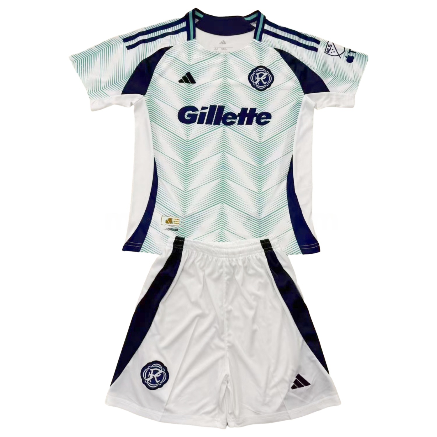 New England Revolution 2025 Away Kids Kit - ManixJersey