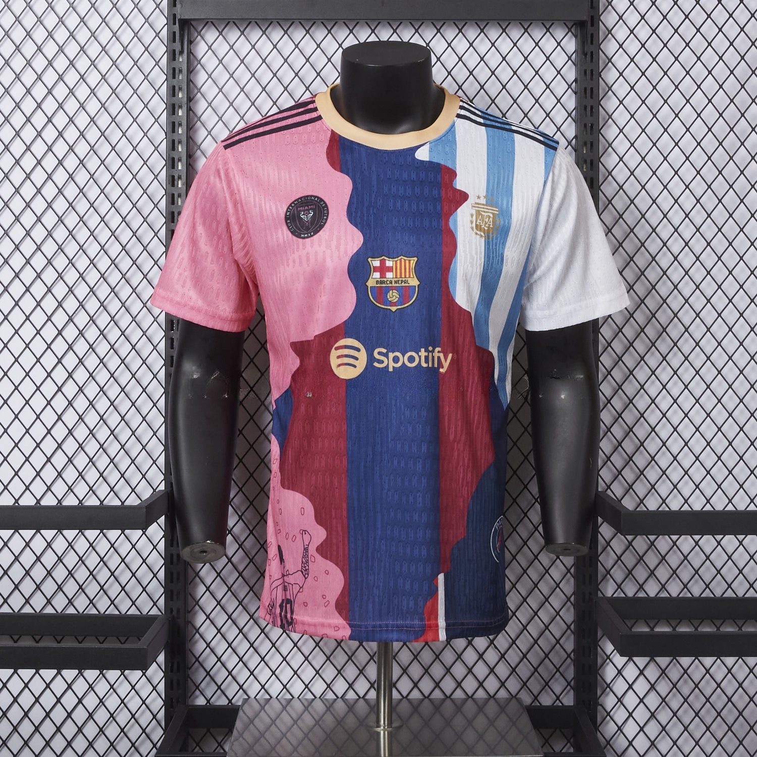 Messi Career Commemorative Jersey - Player Version - Argentina B.A.R.S.A INT M.A.M Paris Saint-Germain PSG - ManixJersey