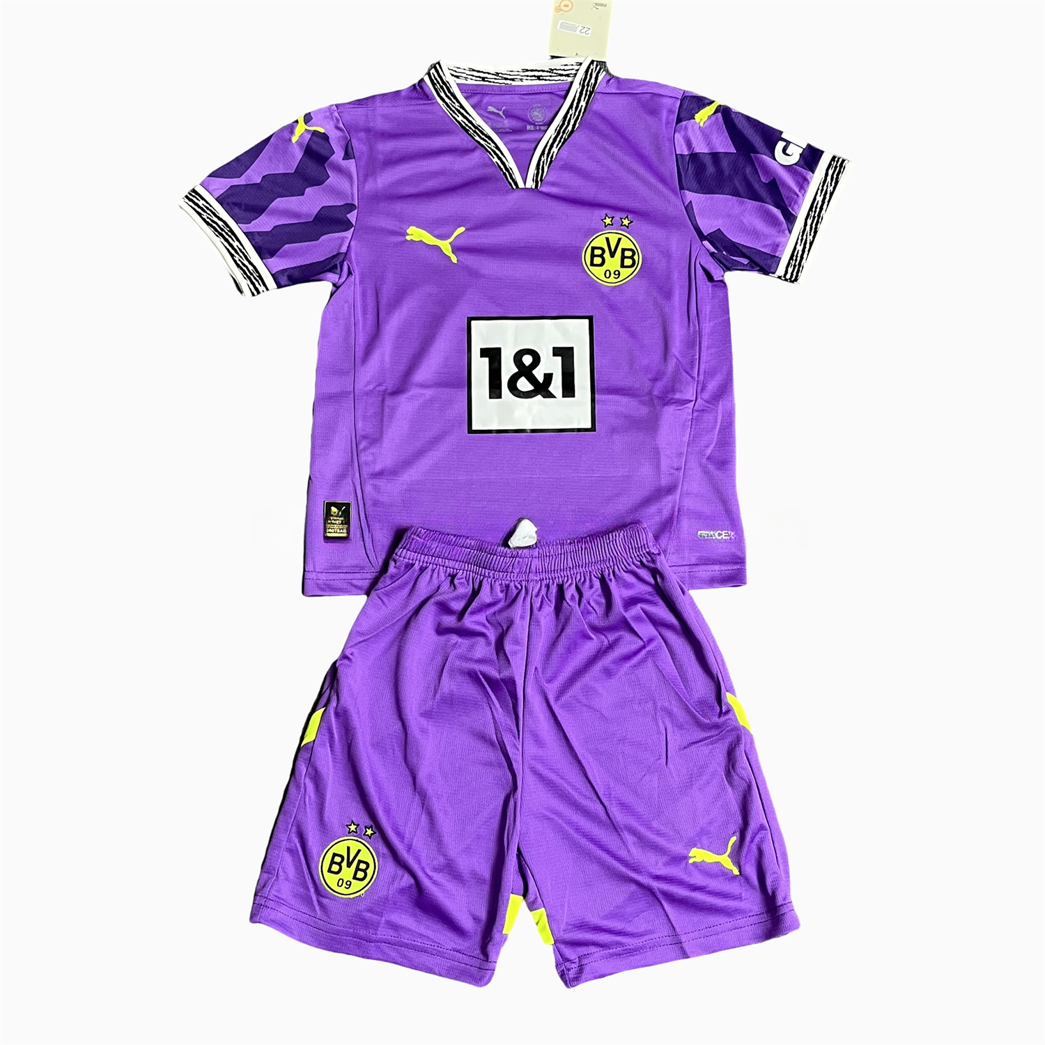 Dortmund 24-25 Purple Goalkeeper Special Edition Kids Kit - ManixJersey