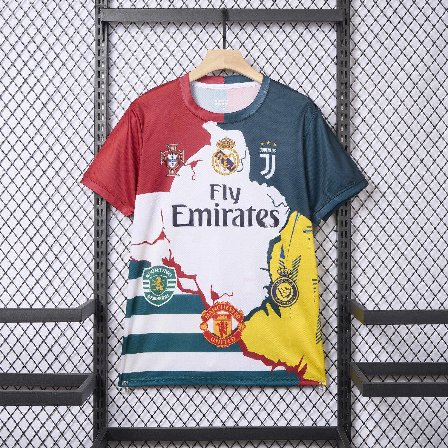 Cristiano Ronaldo Career Commemorative Jersey Real Madrid Juventus Portugal Manchester United Al Nassr Sporting CP - Fans Version - ManixJersey