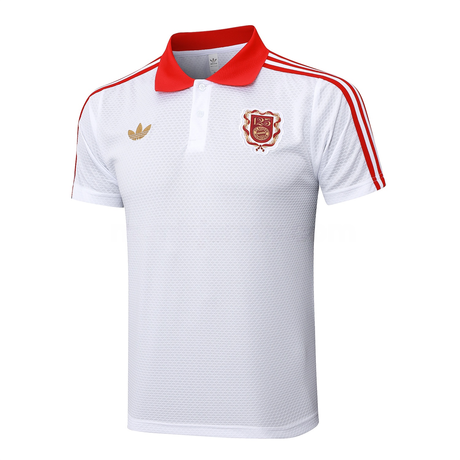 Bayern Munich 2025 125th Anniversary POLO Short-Sleeve Training Set - White Top and Pants - ManixJersey