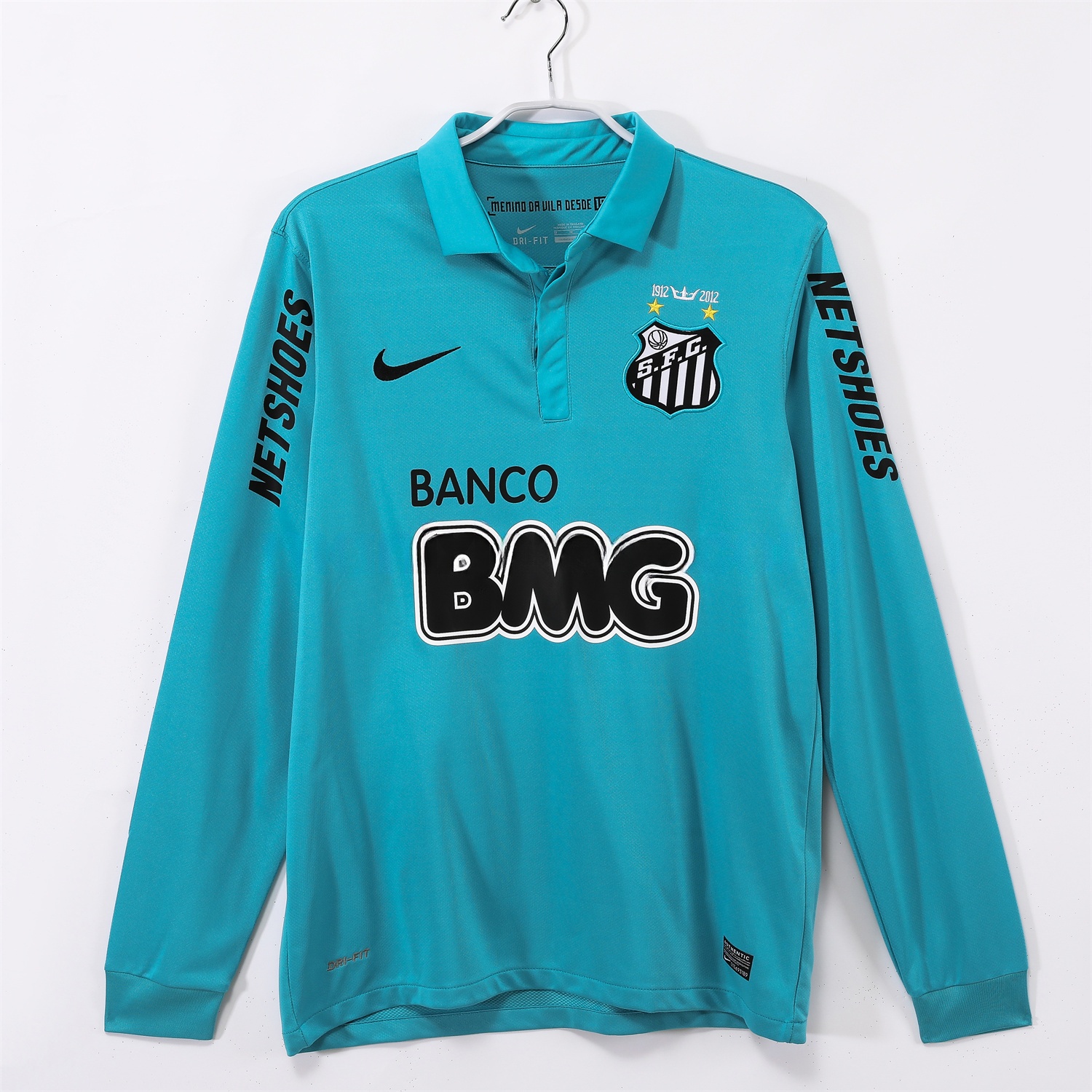 Retro Santos 2012 Third Long Sleeve Jersey - ManixJersey
