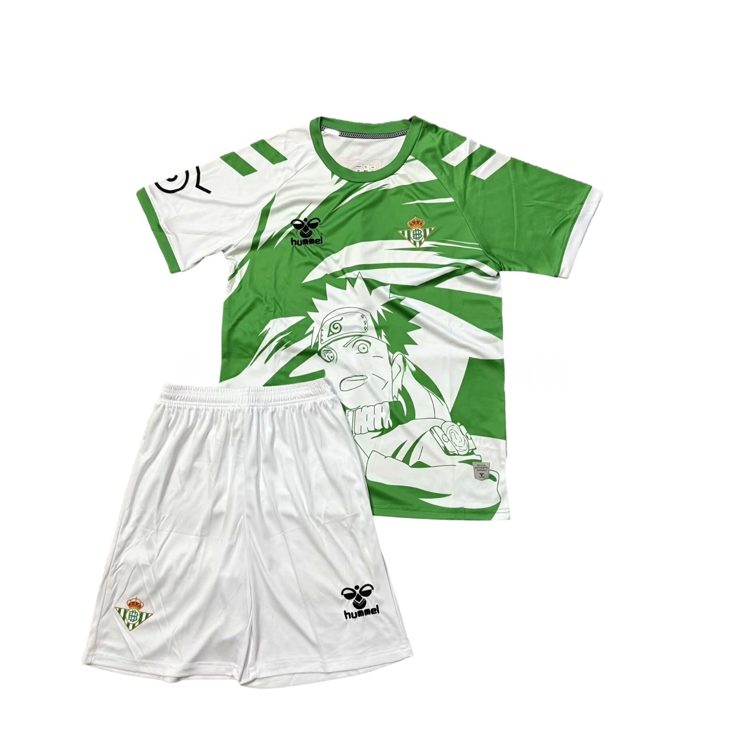 Real Betis 25-26 NARUTO Special Edition Men's Adult Jersey Set - Fans Version - ManixJersey