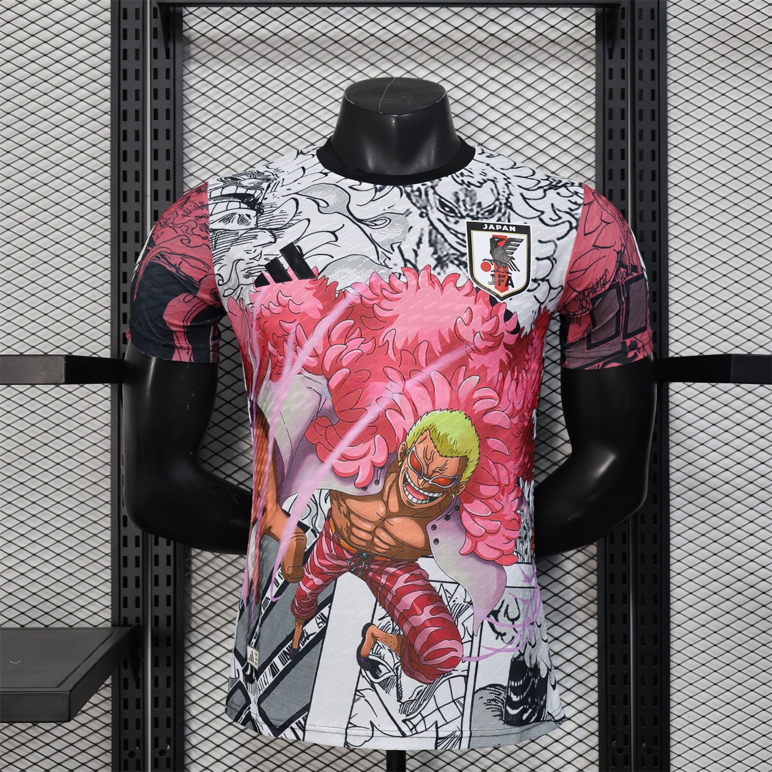 Japan 25-26 Donquixote Doflamingo Pink & White Special Jersey - Player Version - ManixJersey