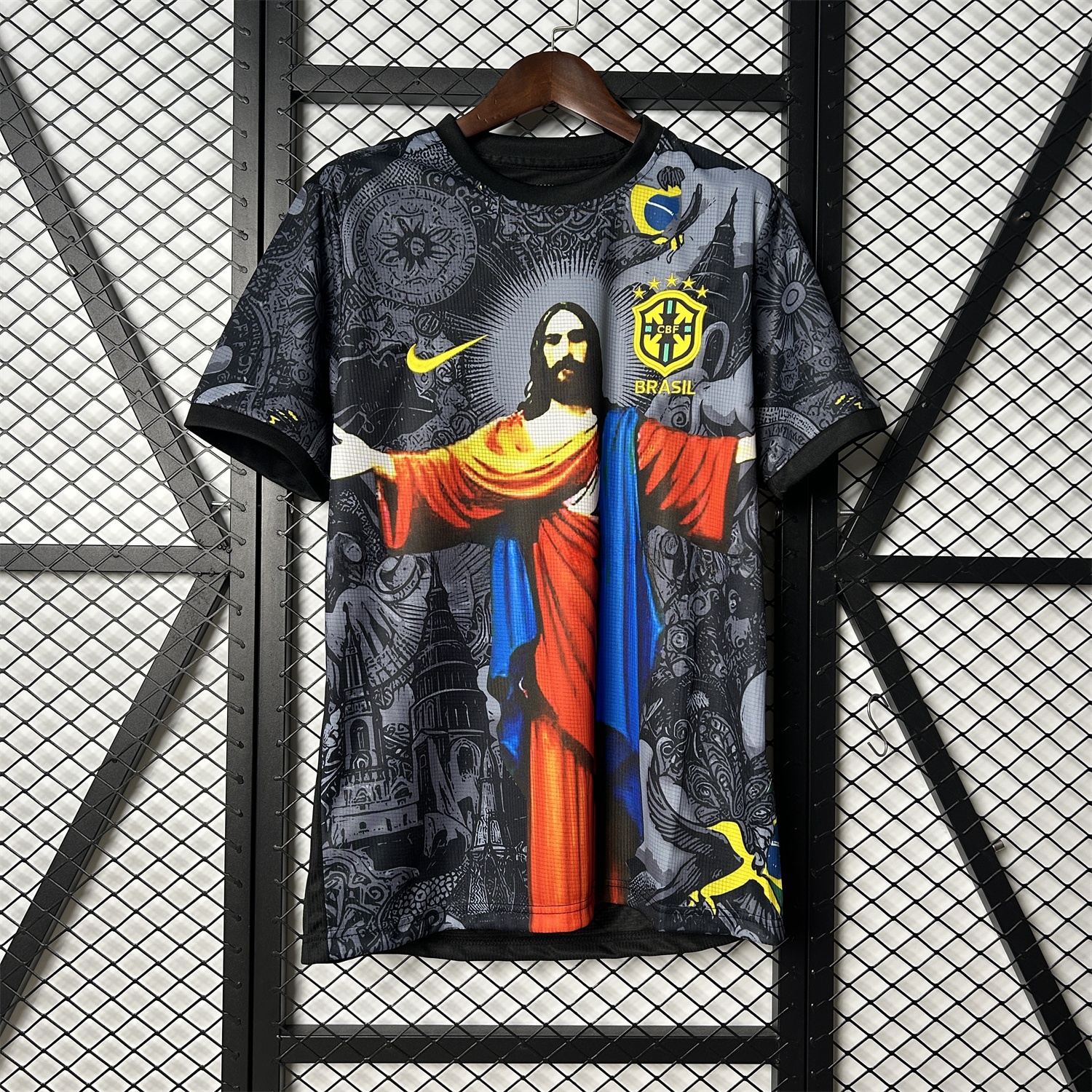 Brazil 25-26 Colorful Jesus Statue Special Jersey - Fans Version - ManixJersey