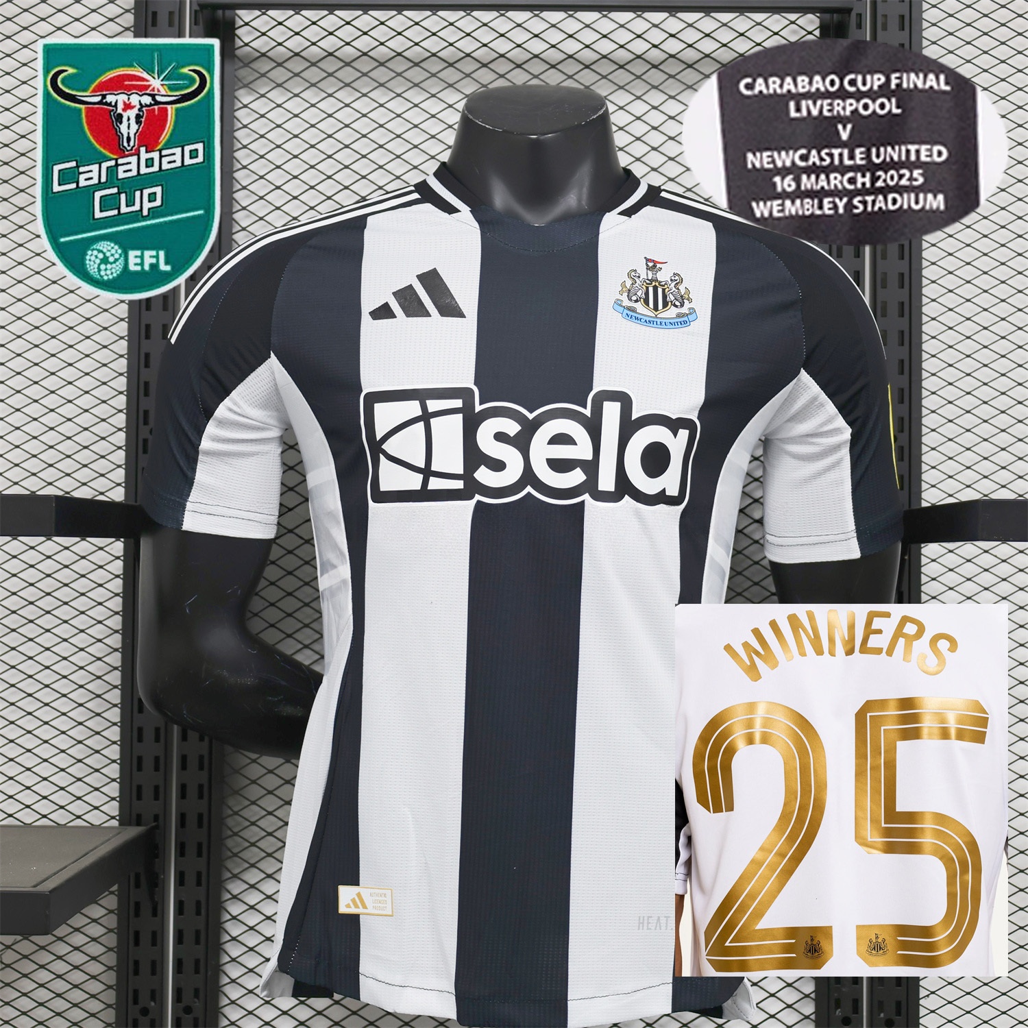 Newcastle United 2025 CARABAO CUP FINAL Home Jersey - Player Version - ManixJersey