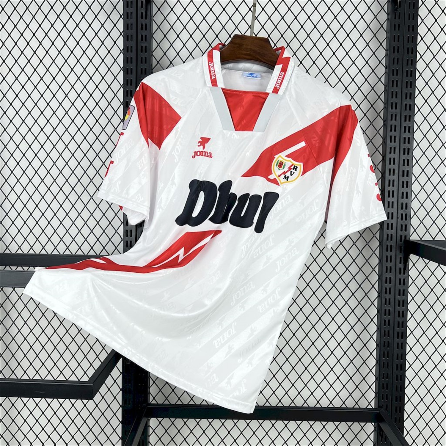 Retro Rayo Vallecano 1994-95 Home Jersey - ManixJersey