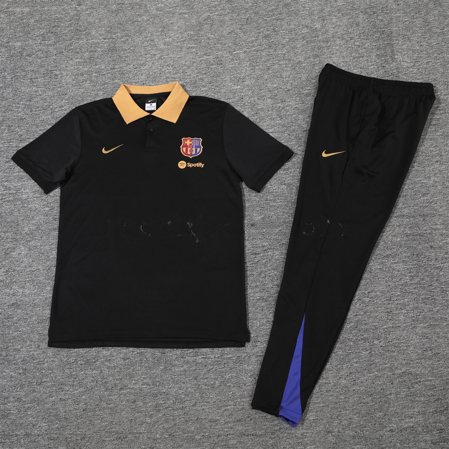 B.A.R.S.A 25-26 POLO Short-Sleeve Training Set - Black Top and Pants - ManixJersey