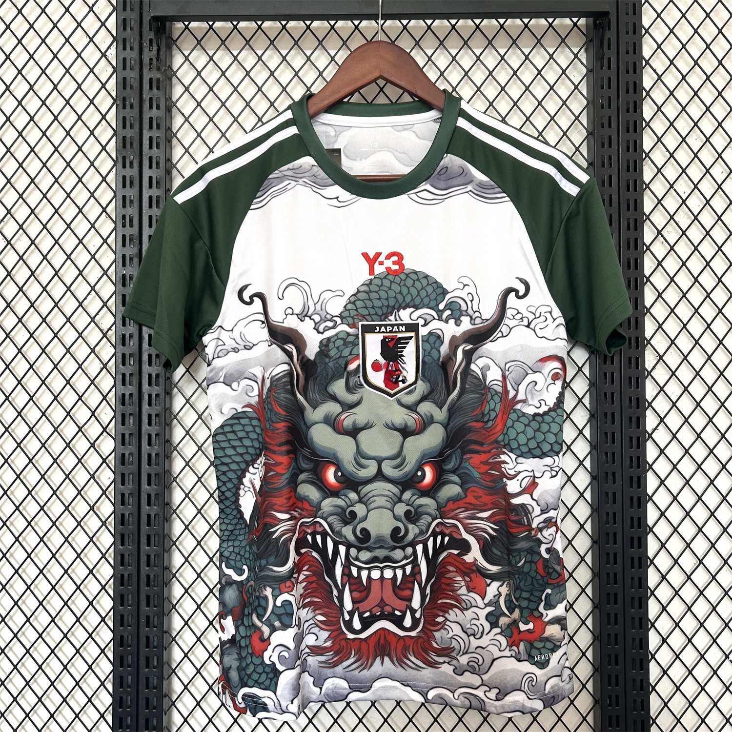 Japan 25-26 Y3 Green Dragon Roar White Jersey - Fans Version - ManixJersey
